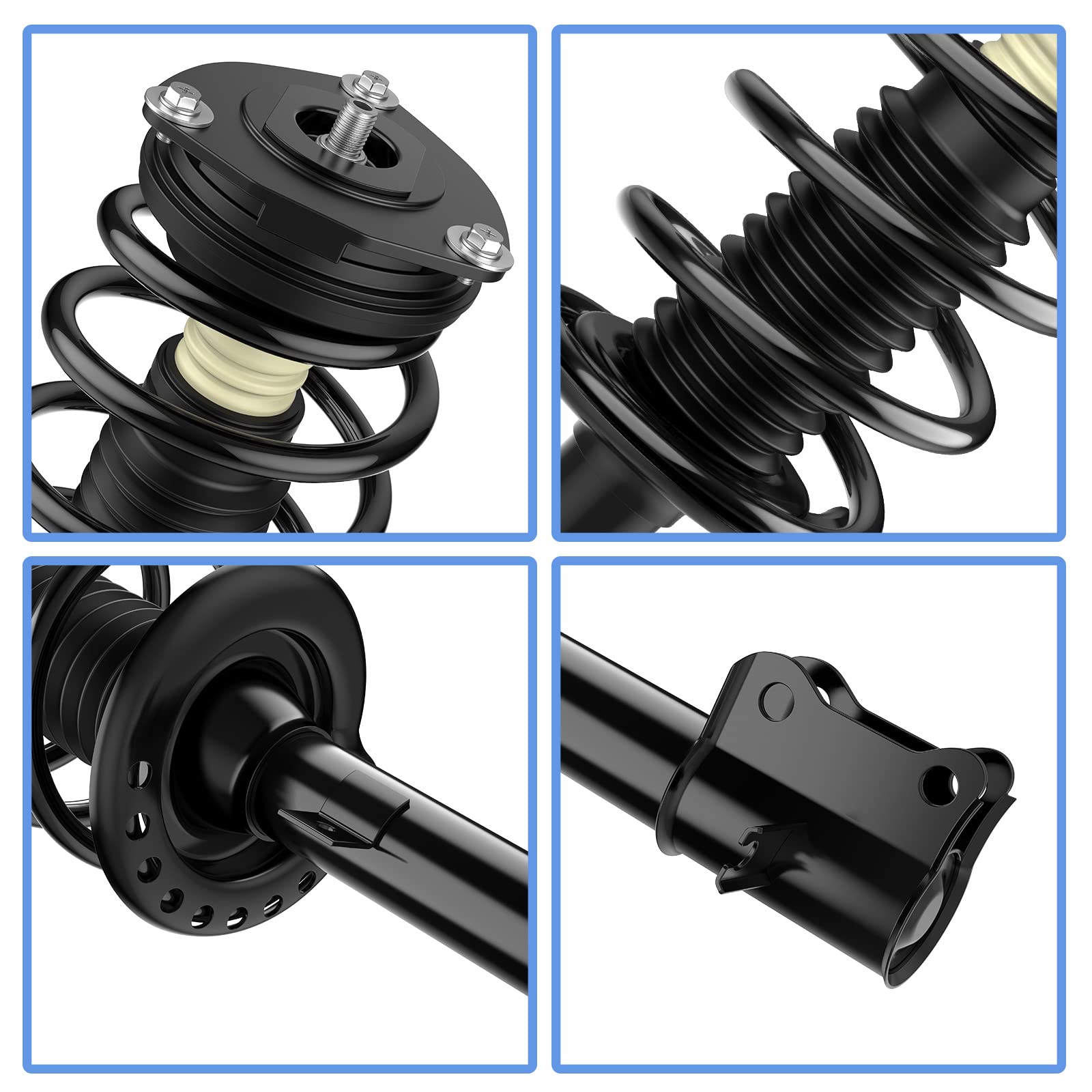 Yitamotor Front Complete Strut Rear Suspension Shocks Compatible With 2007-2012 Sentra Fwd