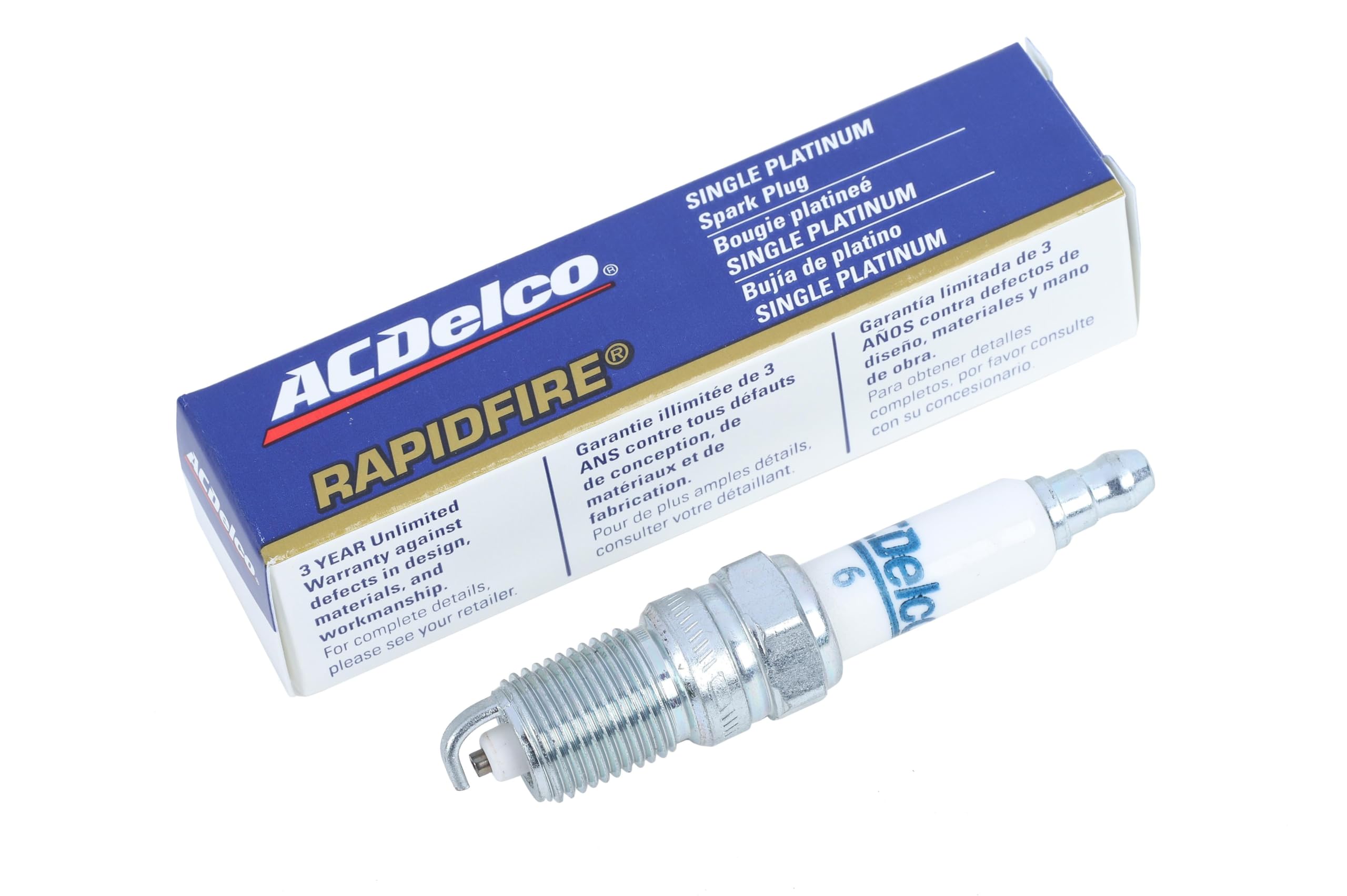 Acdelco Gold 6 Rapidfire Spark Plug (Pack Of 1)