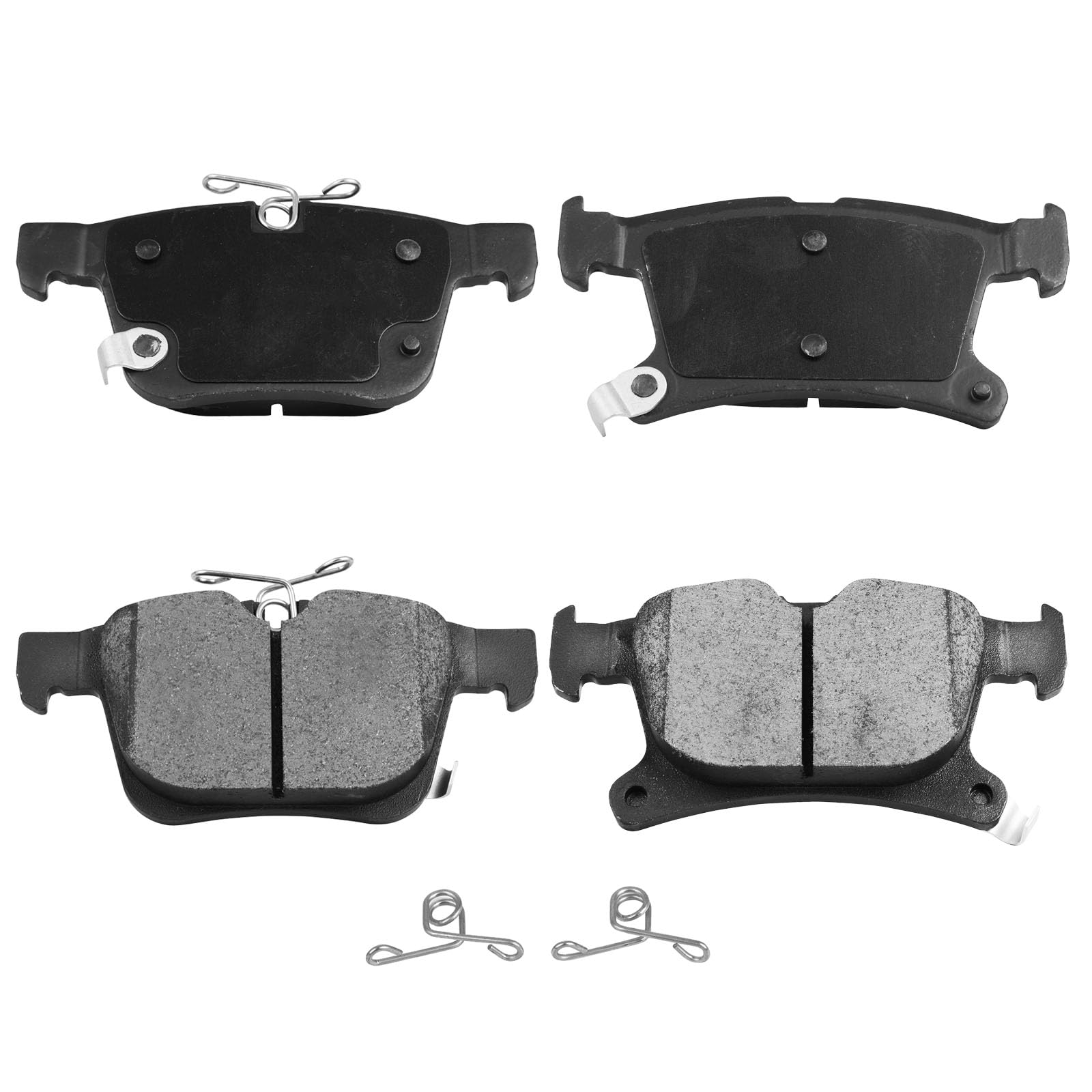 Automuto 4Pcs Rear Ceramic Disc Brake Pads Set D1901 For Chrysler Pacifica 2017-2023,For Chrysler Voyager 2020-2023