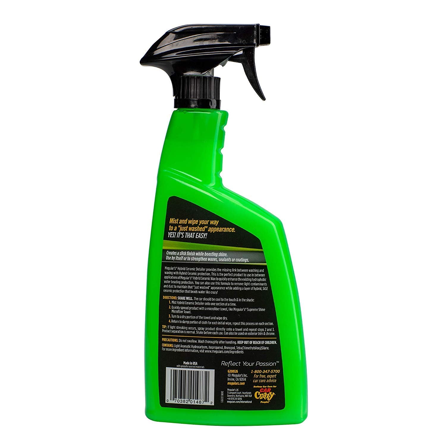 Meguiar's Meguiars Hybrid Ceramic Detailer - Remove Contaminants, Boost Gloss & Enhance Protection, 768 mL - G200526C