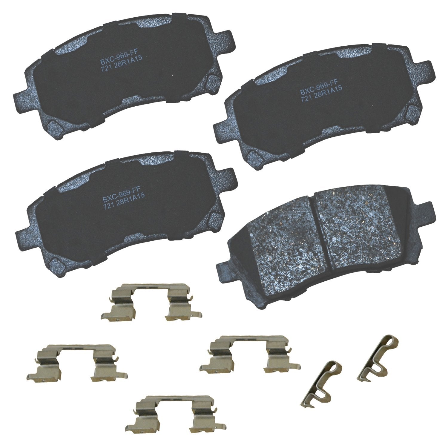 Bendix Premium Sbc721 Ceramic Front Brake Pads For Subaru Forester 2002-1998, Impreza 2003-1998, Legacy 2002-1997, Outback 2002-