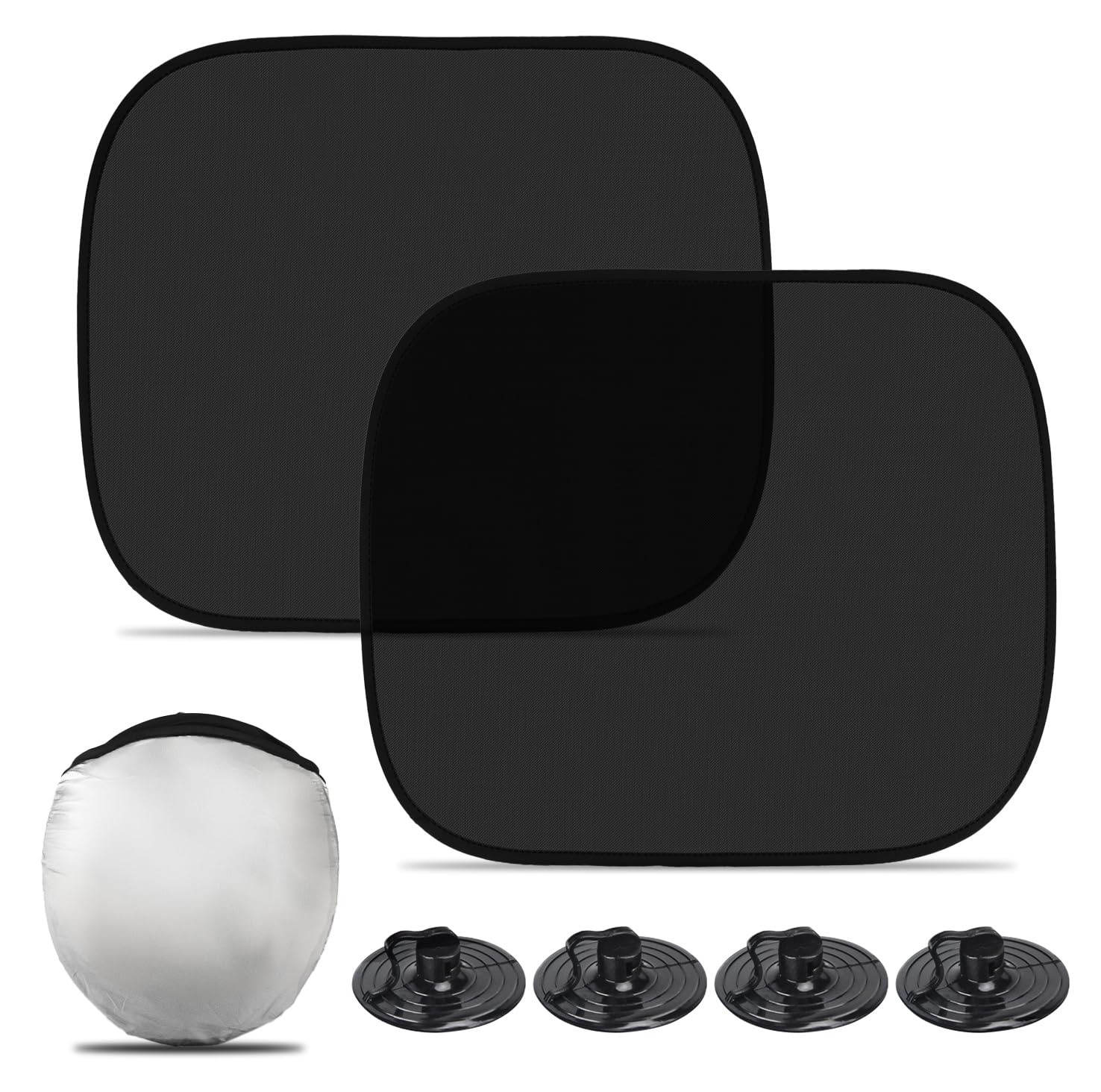 Car Window Shade for Baby (17''x14''), 2 Pack Car Window Shades, Sun Shade for Car Window Baby with Suction Cups, Complete Kids/