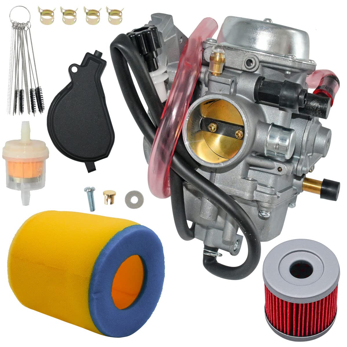 JDLLONG Carburetor Fit for Suzuki LT-F400 LTF400 LTF400F Eiger 400 4x4 2x4 2002-2007 Manual 13200-38F2V