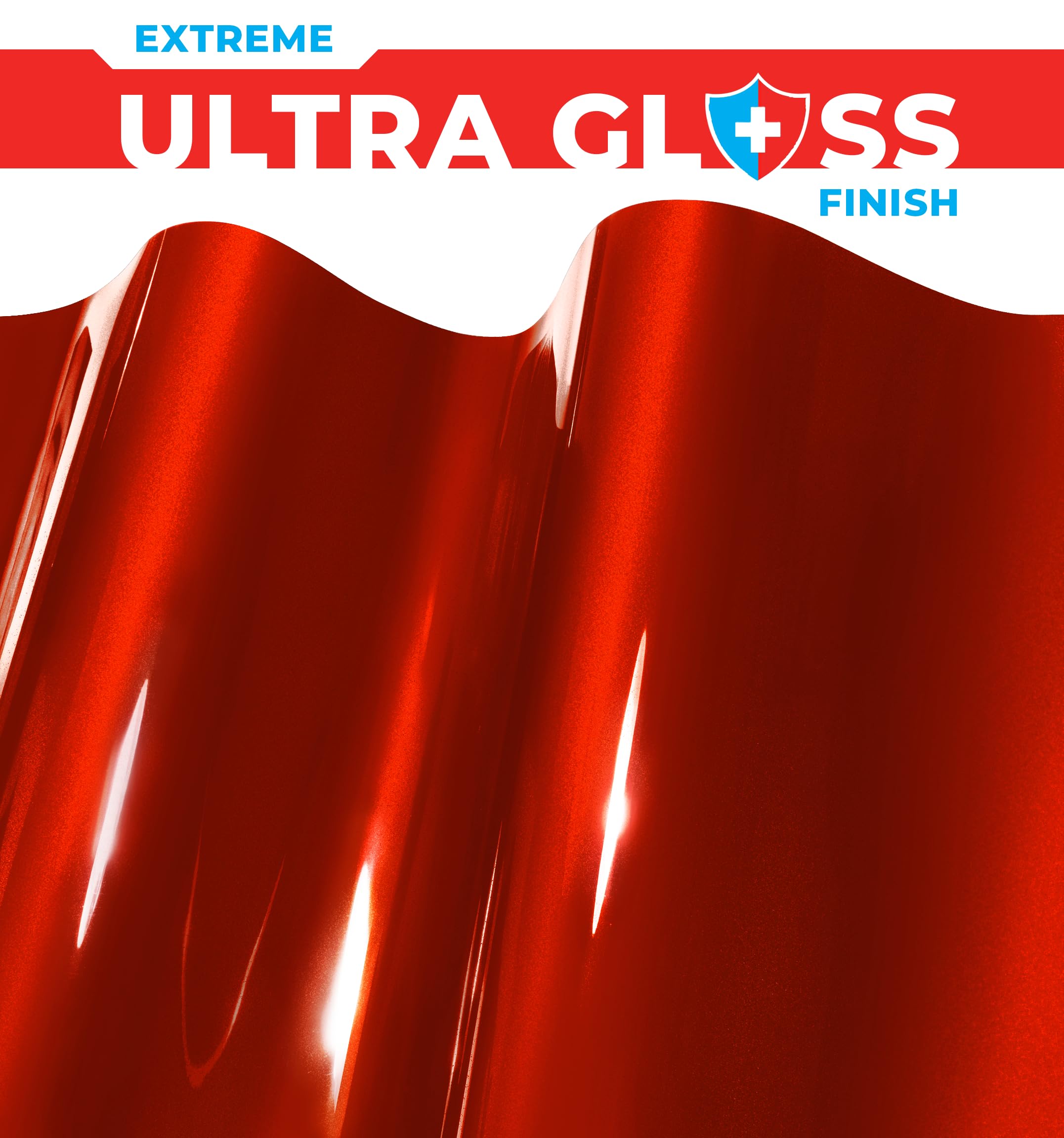 Colorfusion Ppf By Vvivid, Gloss Sinister Red Dry Apply Ppf Vinyl Car Wrap Roll 10Ft X 5Ft