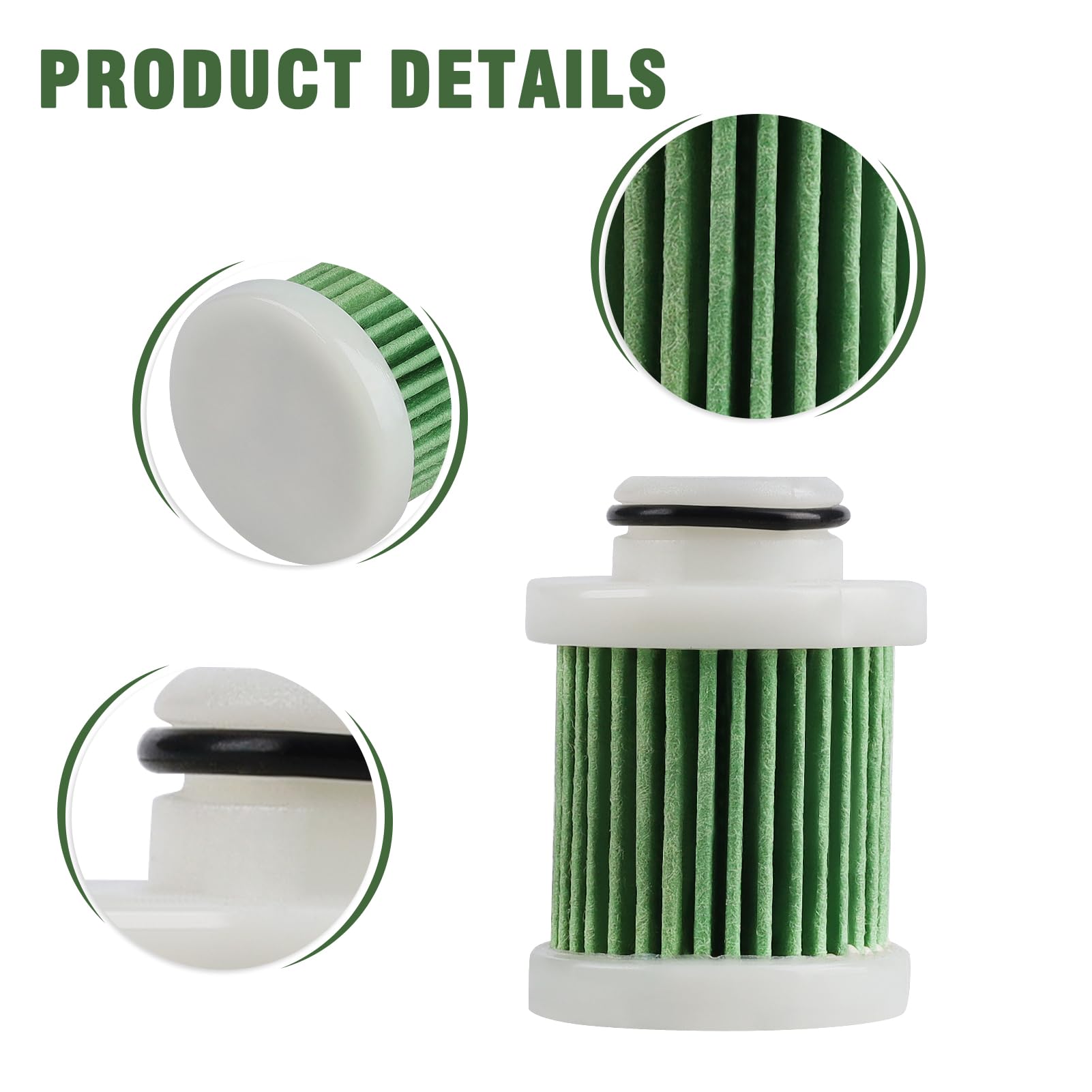 6D8-WS24A-00-00 Fuel Filter 6D8-24563-00 for Yamaha Outboard Engine 30HP-115HP, F40A F50 T50 F60 T60 F70 F90 F115,2 Pack
