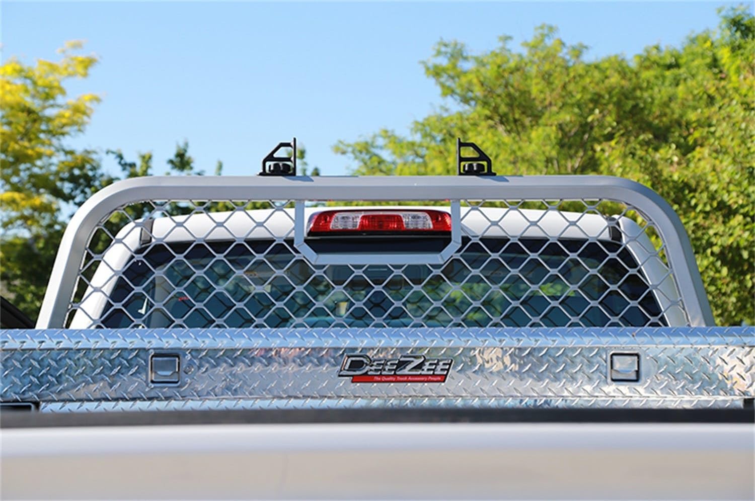 Dee Zee Dz95058R Silver Aluminum Mesh Cab Rack