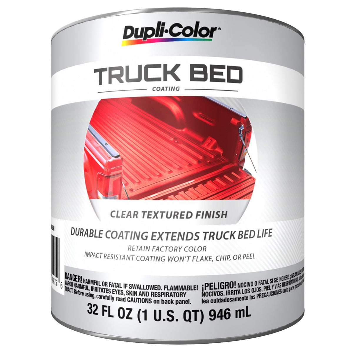 Dupli-Color Ctbq100 Truck Bed Coating – Clear Texturized Paint Finish – 1 Quart/32 Oz. Paint Can