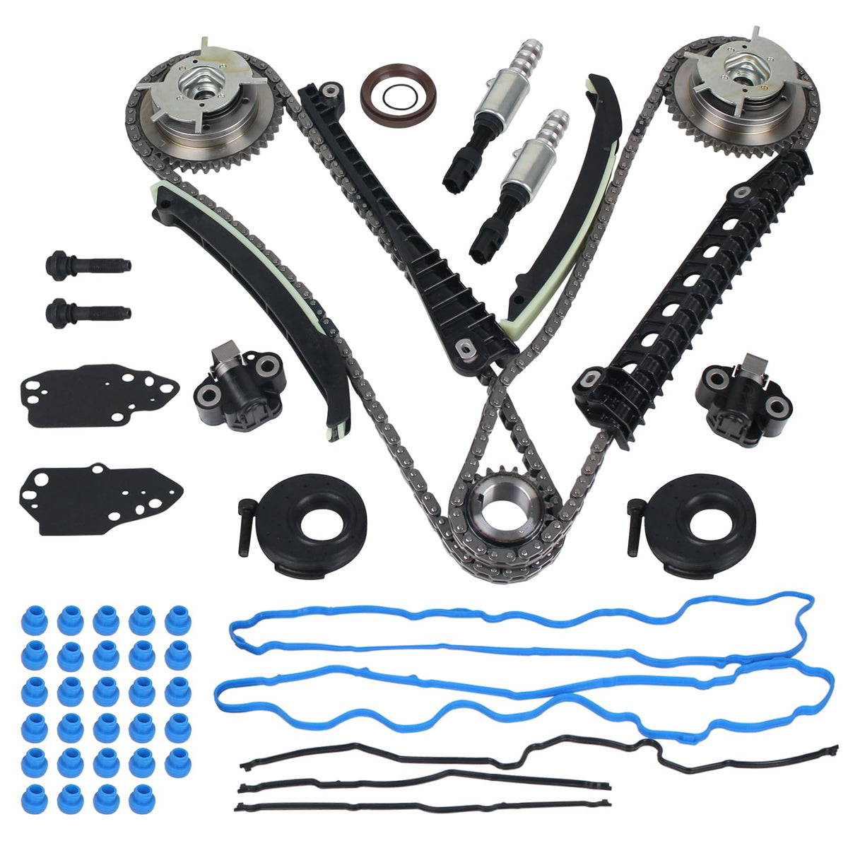 PAROD 9-0391SBVVT1 Engine Timing Chain Kit Fit for 2005-2014 Ford Expedition, Navigator, 2004-2010 F-150, Lobo, 2005-2010 F-250 