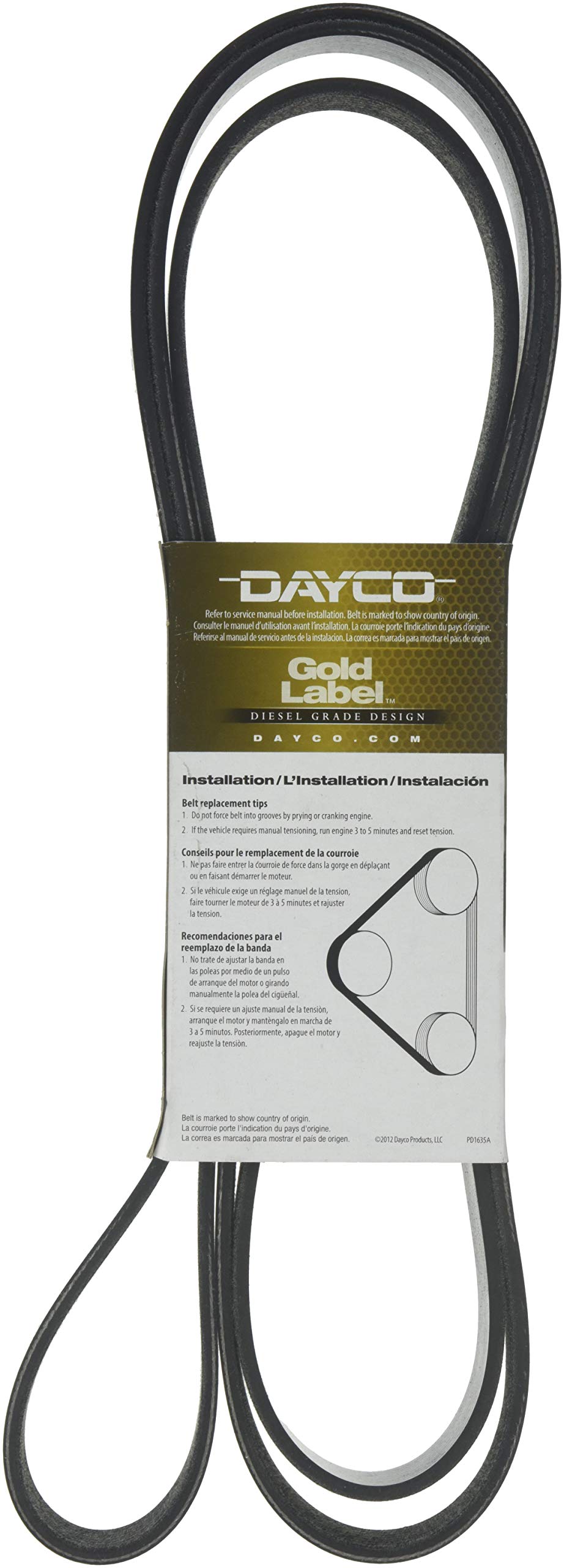 Dayco 5080980 Serpentine Belt