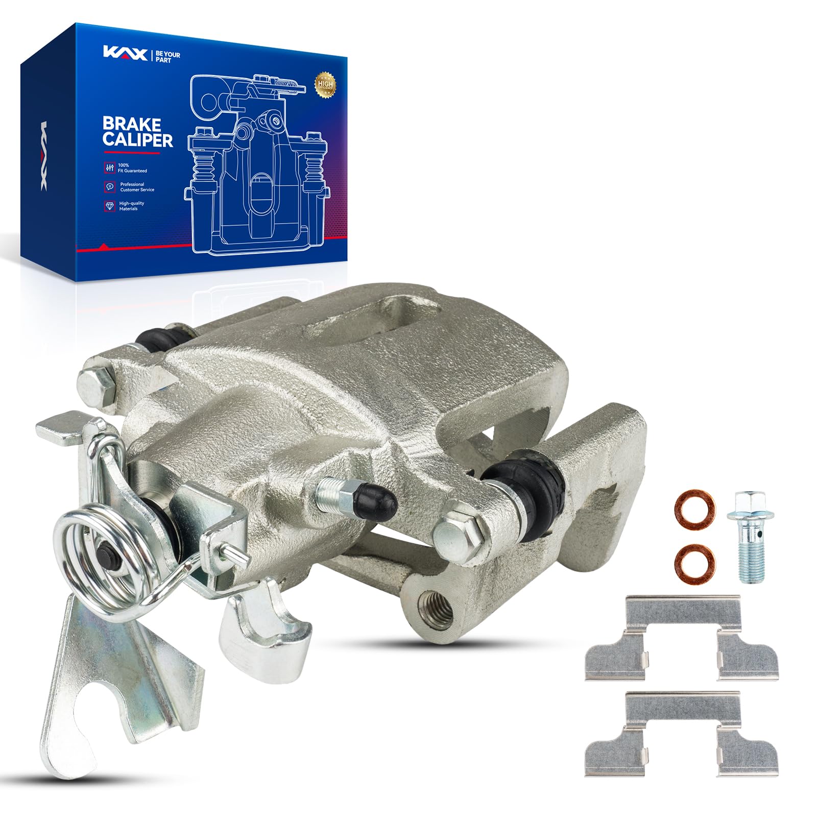 Kax Disc Brake Caliper Assembly Fit For Ford Mustang 2005-2014, Rear Right Passenger Side Brake Caliper, 18-B4927 Automotive Rep