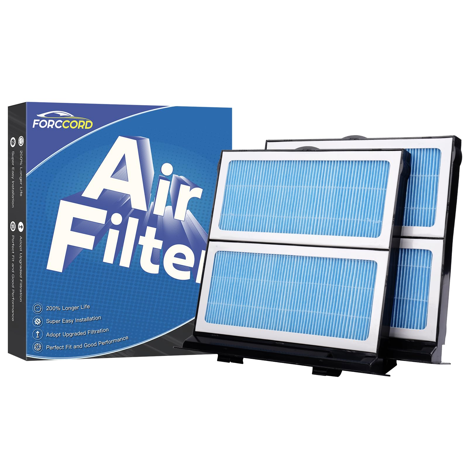 Forccord 2-Pack HEPA Cabin Air Filter Fits for Subaru Forester 2.5L (2019-2023), WRX (2022-2025) Activated Carbon Cabin Filter R