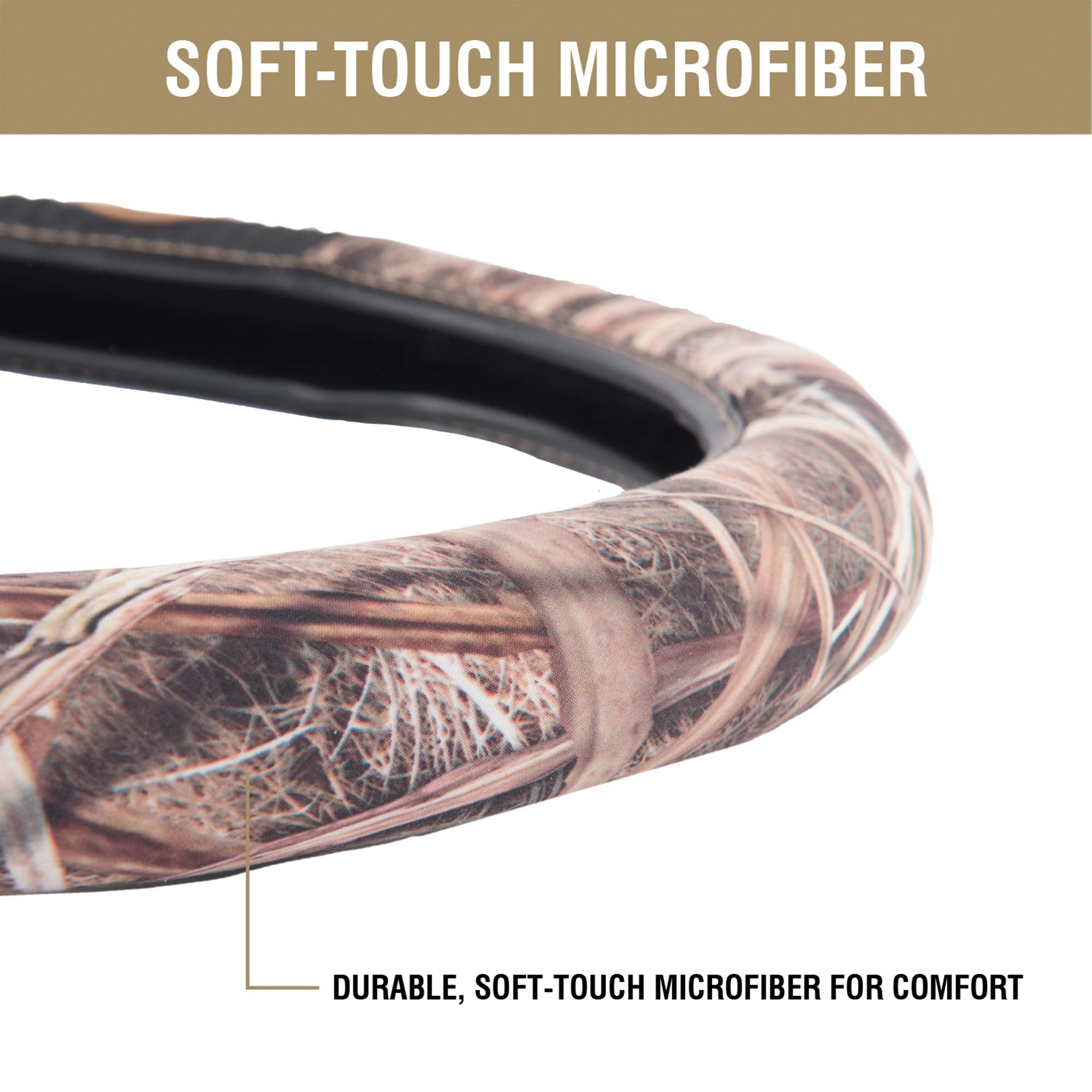 Ducks Unlimited Steering Wheel Covers, Universal Fit, Easy To Install For Car Truck Van Suv, Mossy Oak Shadow Grass Blades