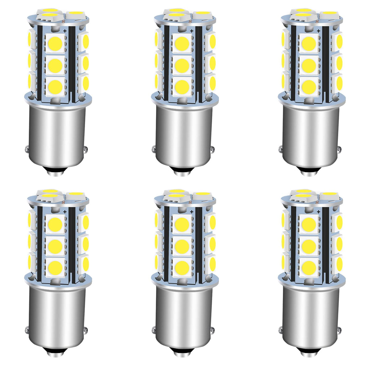 Unxmrff 1156 Led Bulb White Super Bright 1073 1003 Ba15S 7506 1141 Led Bulbs 5050 18-Smd Replacement For 12V Rv Interior Ceiling