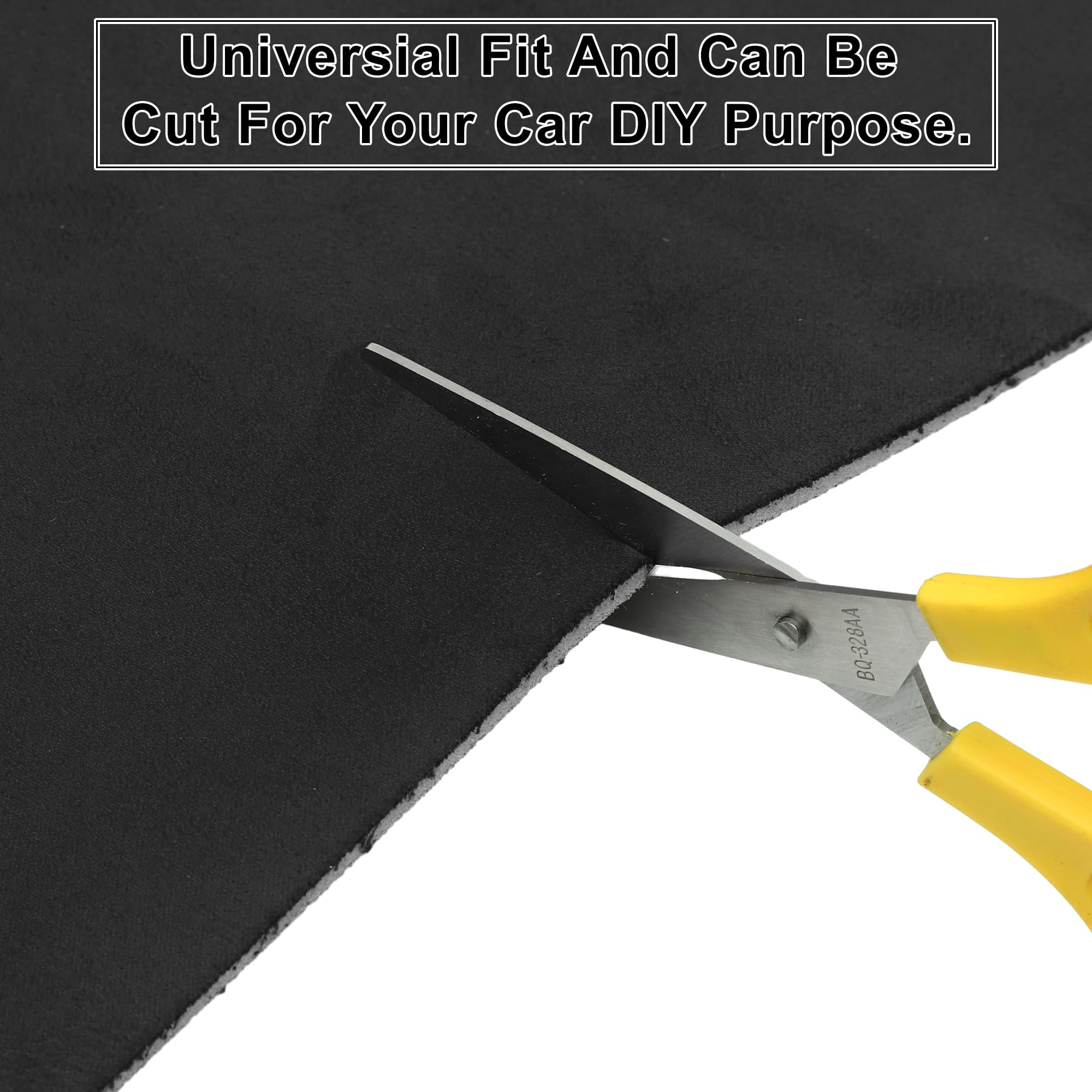 X AUTOHAUX Suede Headliner Fabric 36'' Length x 60'' Width Foam Backed for Car Truck SUV Interior Trim Protect Aging Broken Fade