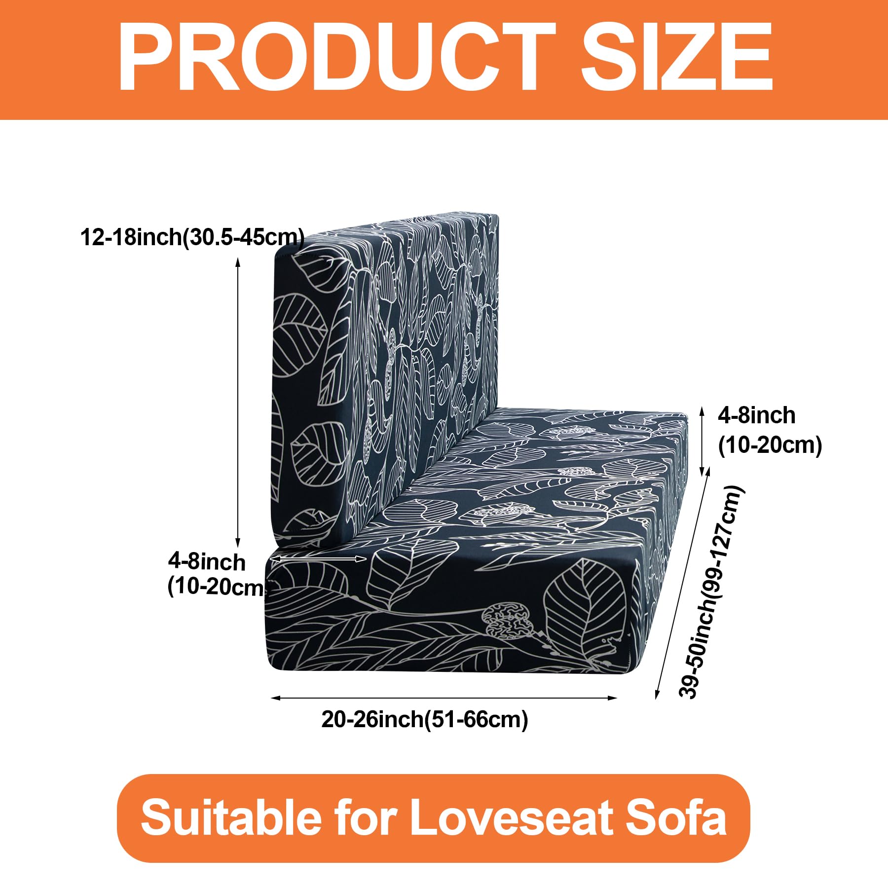 Fuangui Rv Dinette Cushion Covers Stretch Camper Booth Seats Replacement Washable Sofa Furniture Protector (A2, 1 Bench & 1 Back