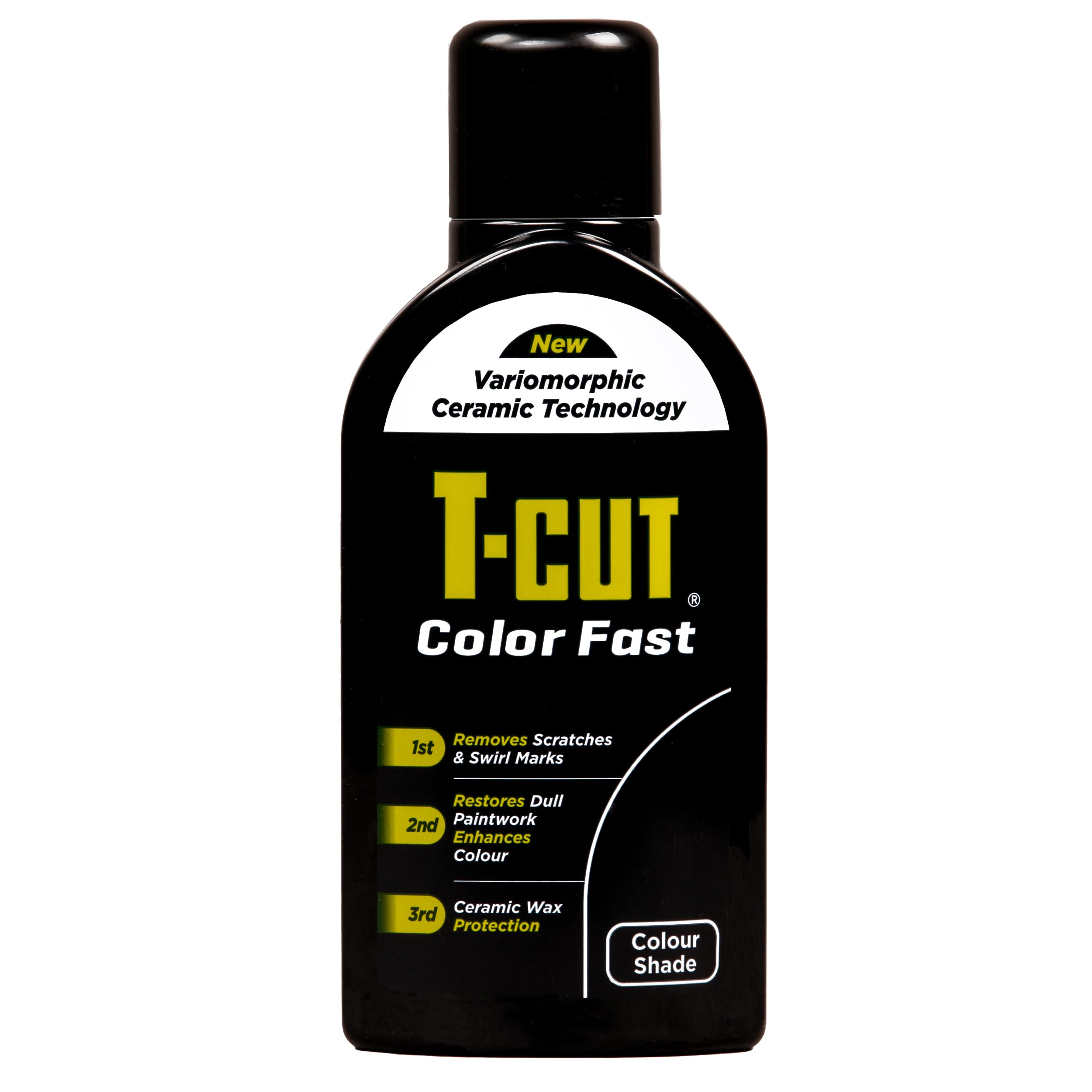 T-Cut Black Scratch Remover Color Fast Paintwork Restorer Car Polish, The 3 In 1 One Step Solution For Restoring Your Vehicles Bodywork, 17 Fl Oz
