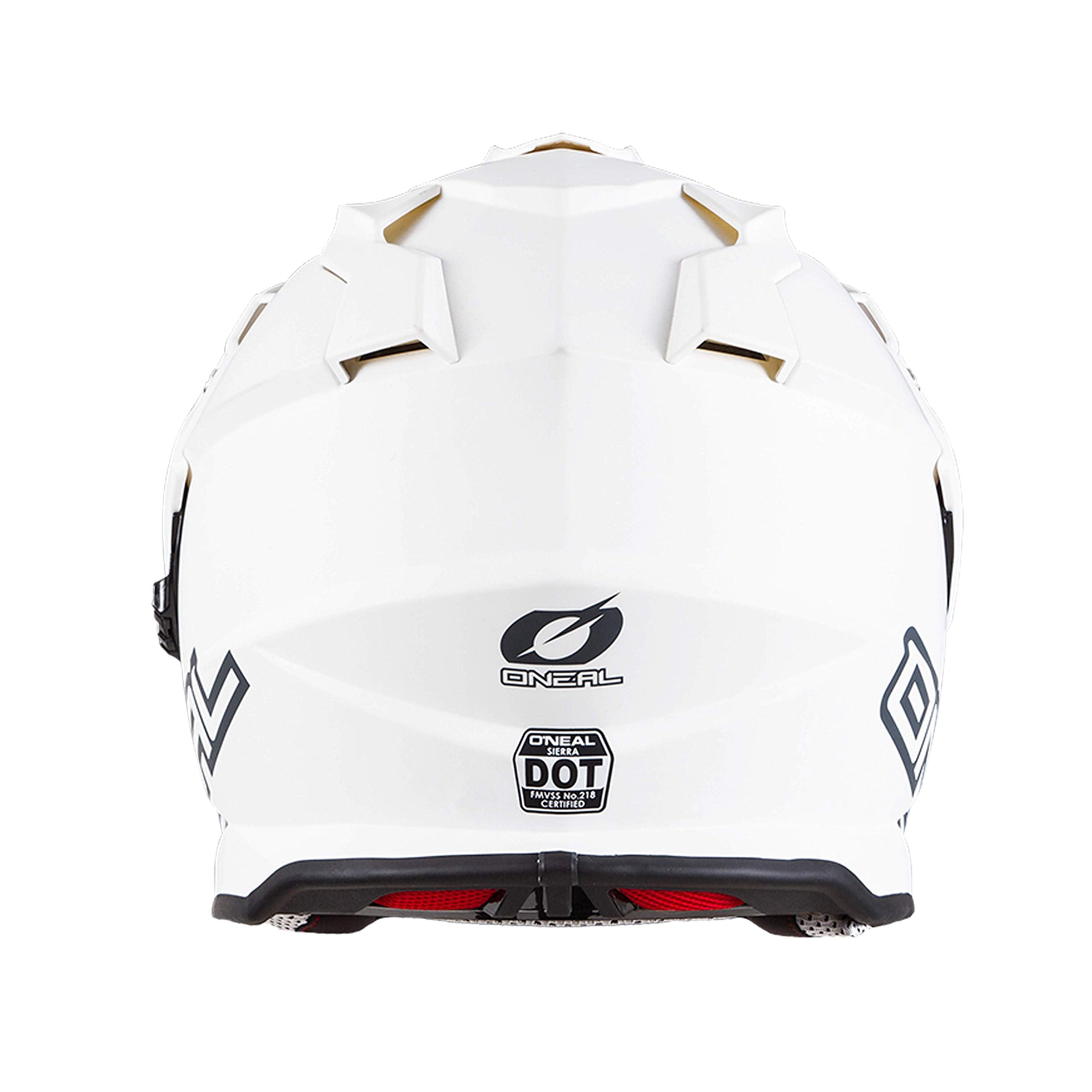 O'Neal unisex adult Full-face-helmet-style Sierra II Helmet Flat White M 57 58cm , White, Medium US