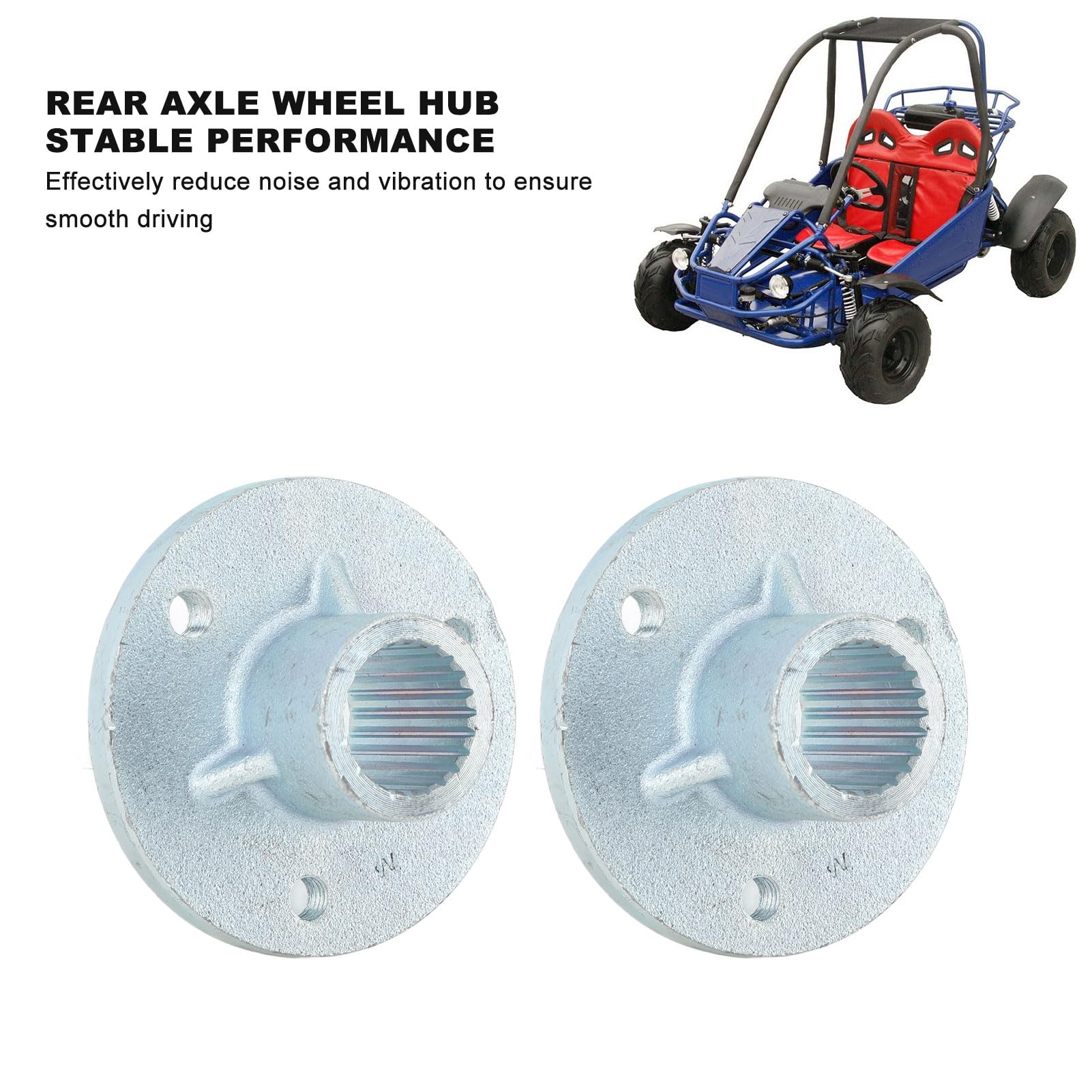 23T 3 Stud Rear Axle Wheel Hub Kit For 5Inch Tyres Quad Motorcycle Atv Kart, Stable Performance, Strong Durability, High Reliabi