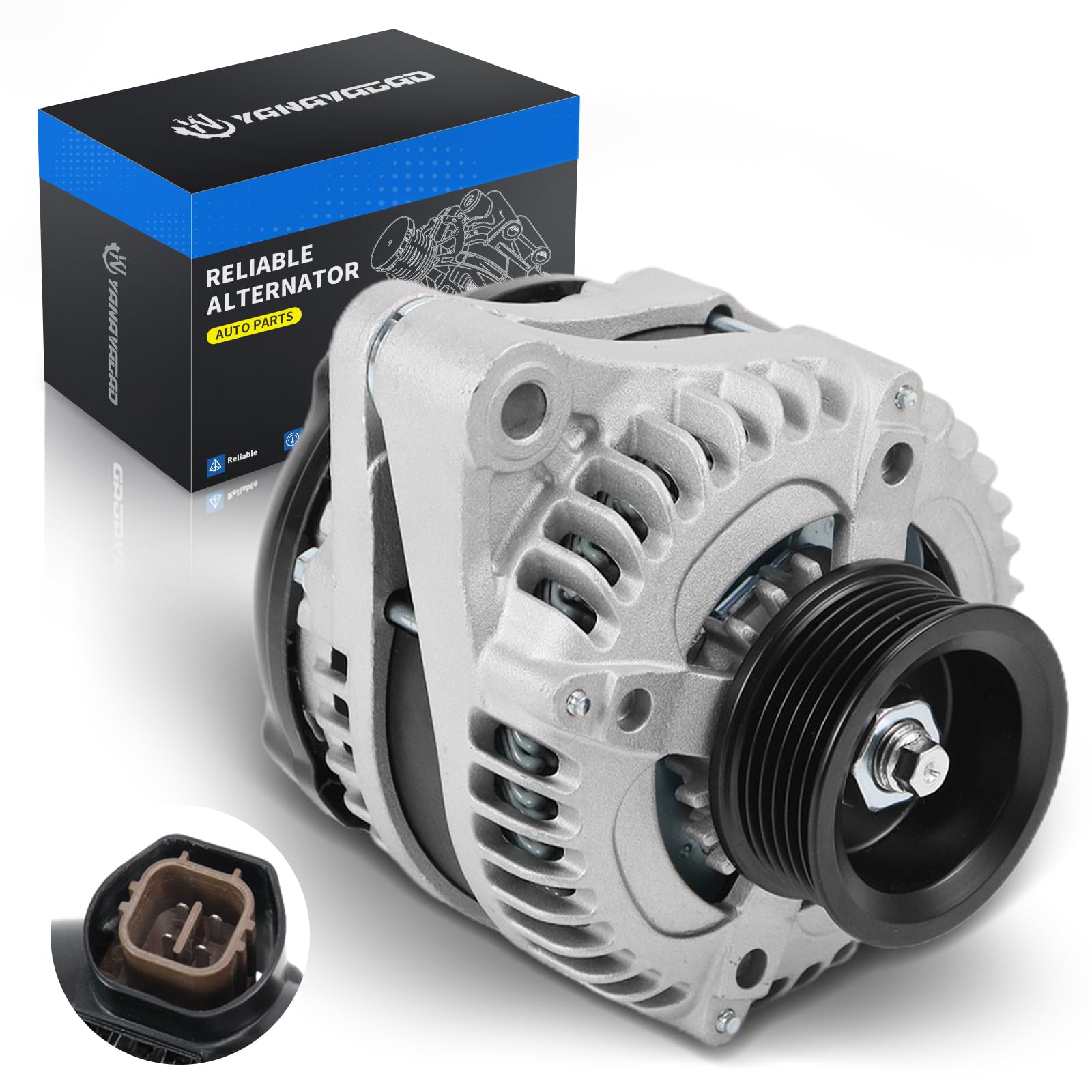 YINAVAGAD 31100-RDJ-A01 Alternator for Acura MDX 3.5L 3.7L 2003-2009, TL 3.2L 3.5L 2004-2008, RL 3.5L 2005-2008, for Honda Odyss