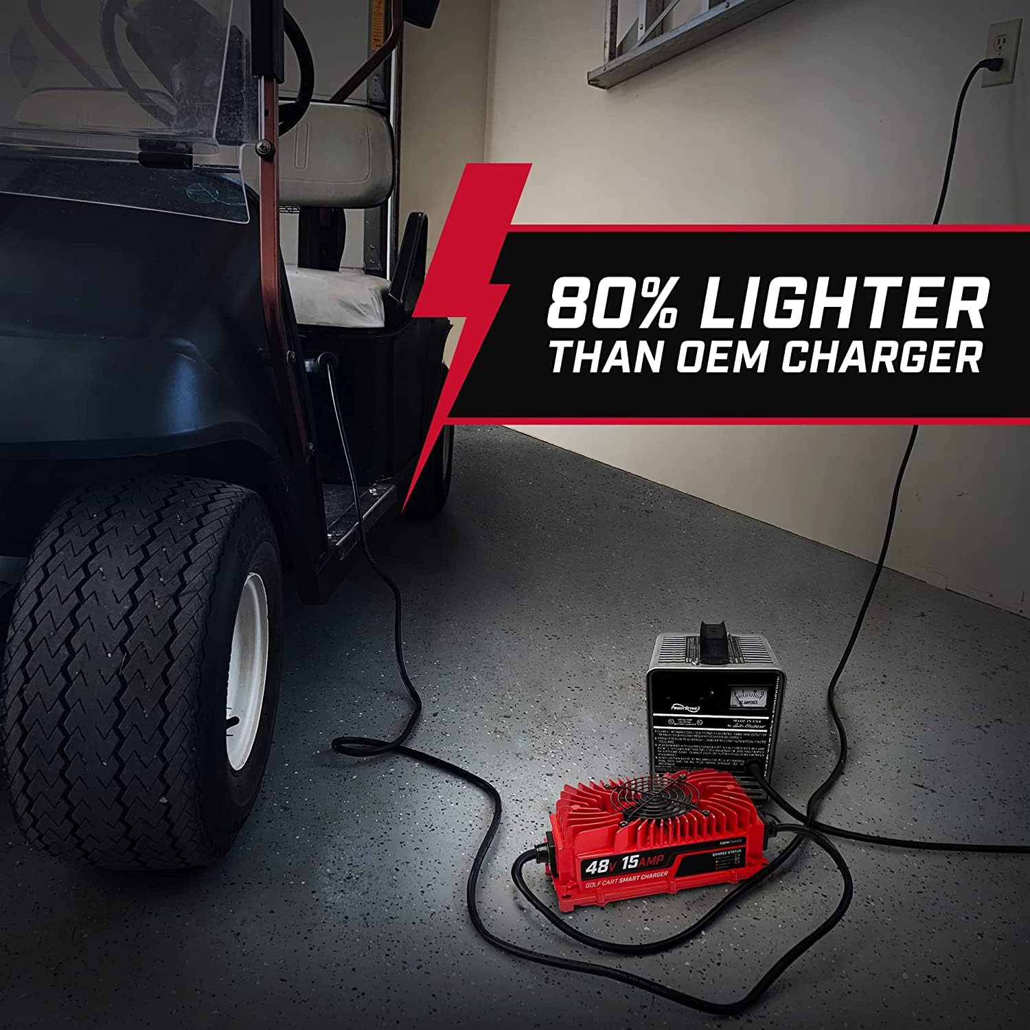 Form 48 Volt Golf Cart Battery Charger For Club Car Precedent & Ds - 48V 15Amp