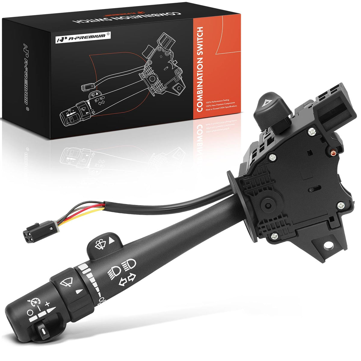 A-Premium Multifunction Switch w/Turn Signal, Wiper, Cruise Control Compatible with Chevy, GMC, Cadillac Vehicles, Silverado, Ta