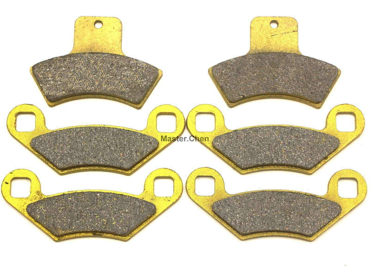 Master Chen Front Rear Brake Pads Brakes for Polaris Sportsman 500 Worker 500 1998-2002 - Magnum 500 1999-2001 - Scrambler 500 1