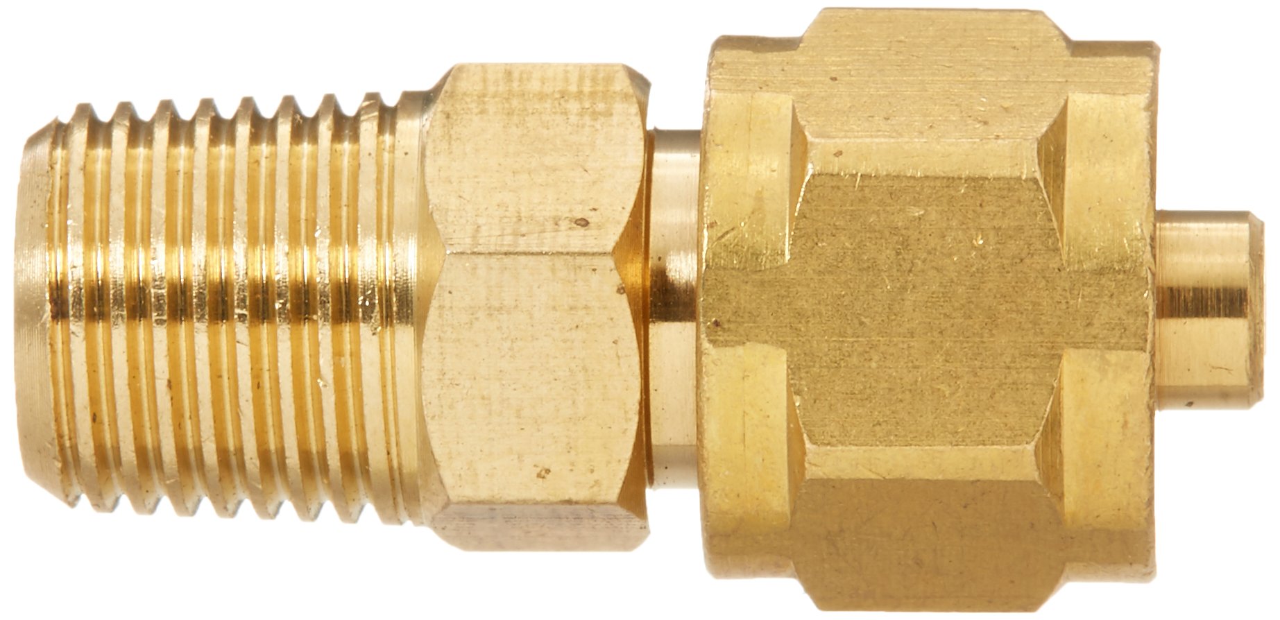 Viair 92951 1/8'' Male Npt To 1/4'' Compression Fitting For 1/4'' Air Line, Brass