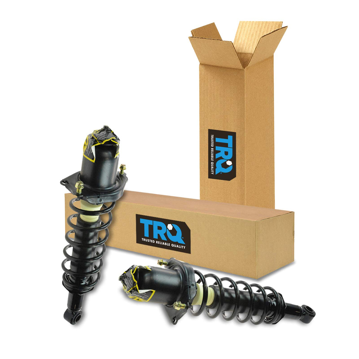 Trq Rear Strut & Coil Spring Assembly Set Driver & Passenger Sides Compatible With 04-09 Toyota Prius