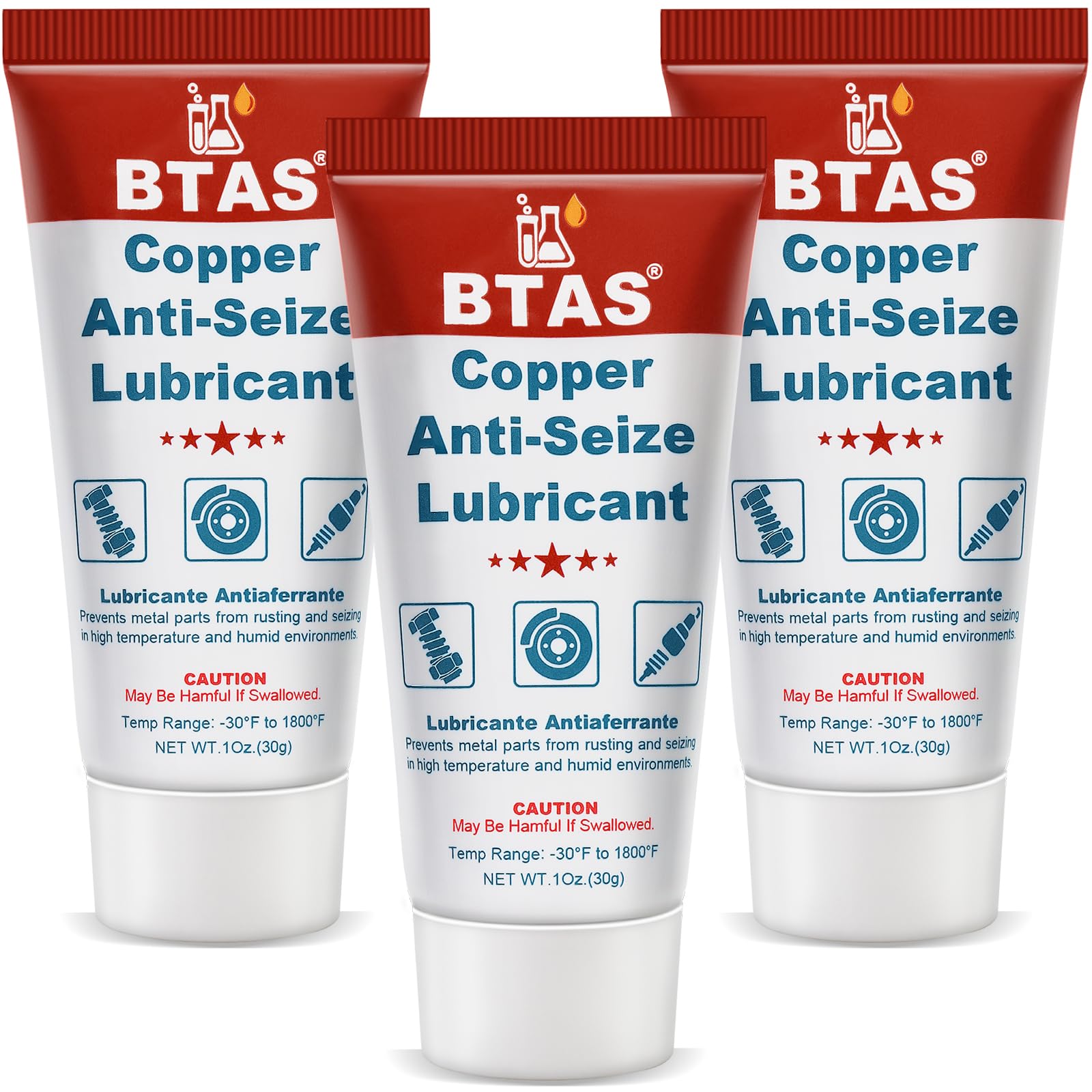 Brake Caliper Pin Grease Copper Anti-Seize Lubricant High Temp Corrosion Preventative for Battery Terminal Protector Electrical 