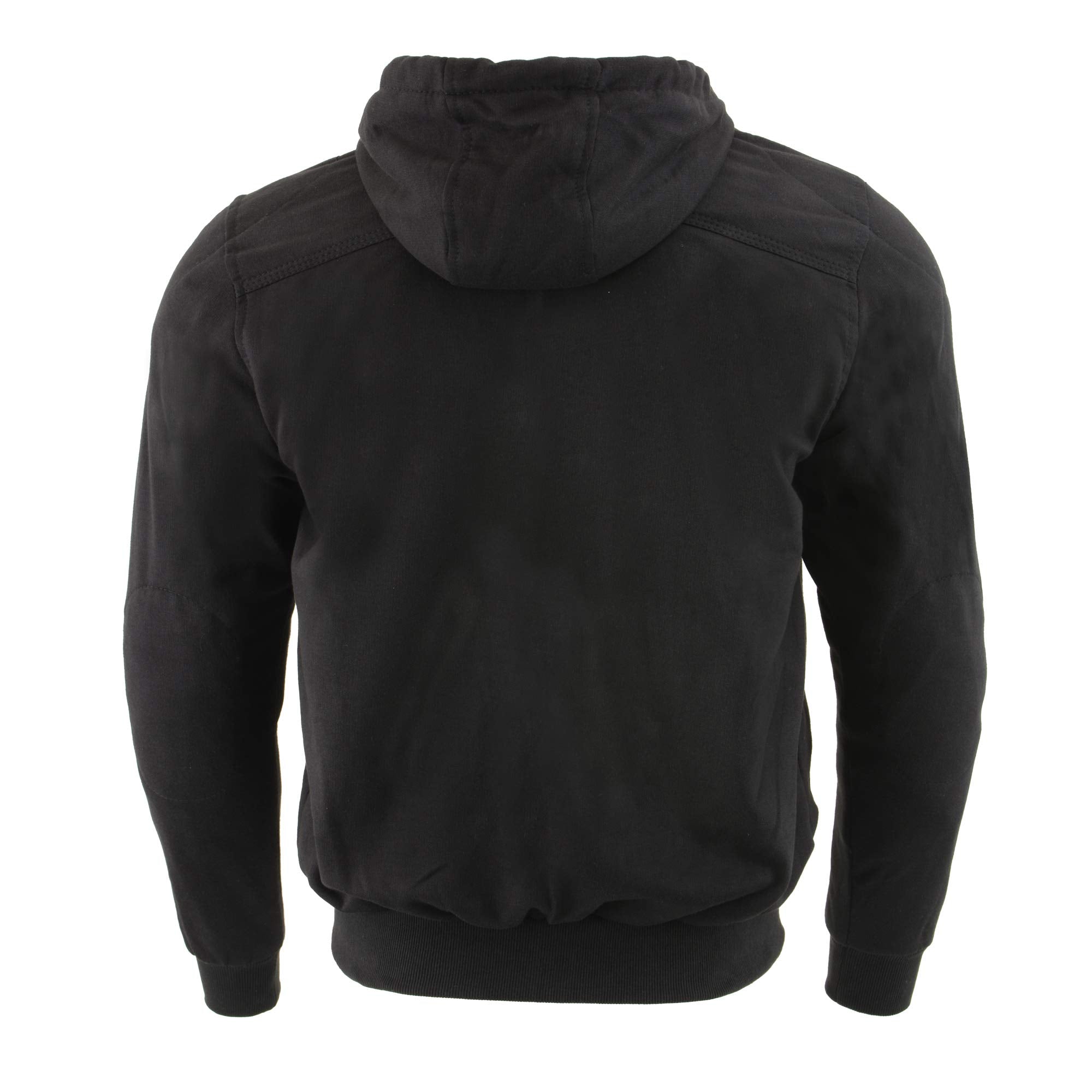 Milwaukee Leather Mpm1788 Men'S Black Ce Approved Armored Riding Hoodie Sweater With Aramid By Dupont Fibers - 4X-Large