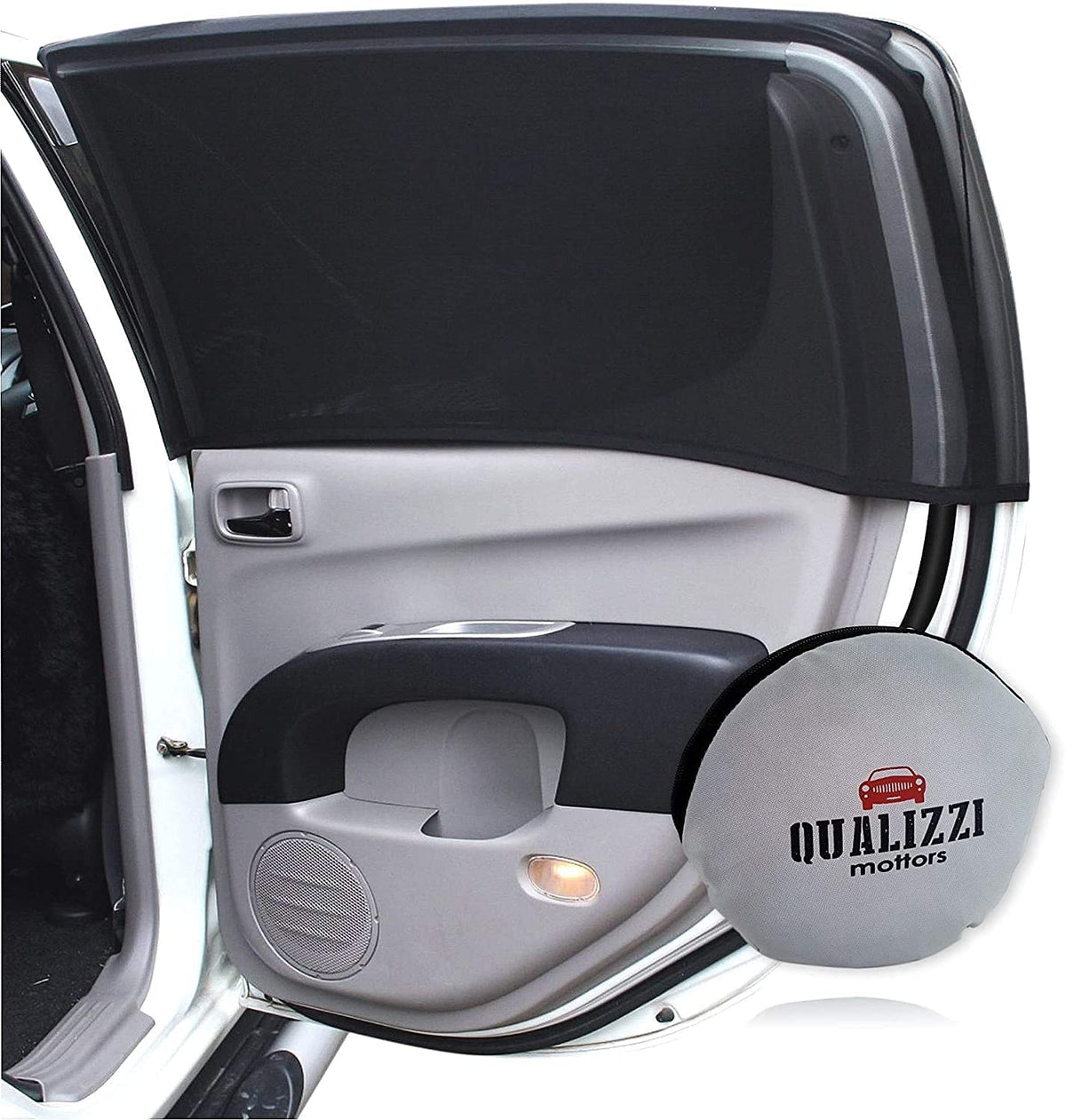M/Car Window Sun Shades For Baby, Back Seat Stretchy Mesh Sock Style Sun Shades For Side Windows To Protect From Sun, Heat, Bugs