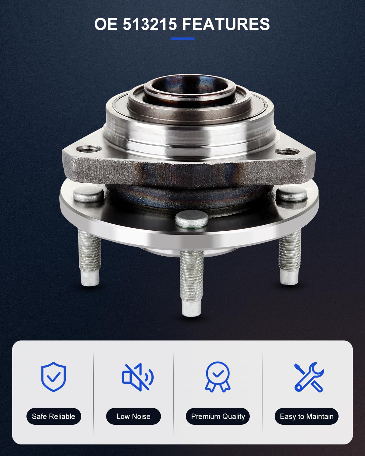 ECCPP Replacement For Wheel Bearing and Hub Assembly For Chevrolet For Malibu 2004-2009 For Pontiac G6 2005-2009 For Saturn Aura