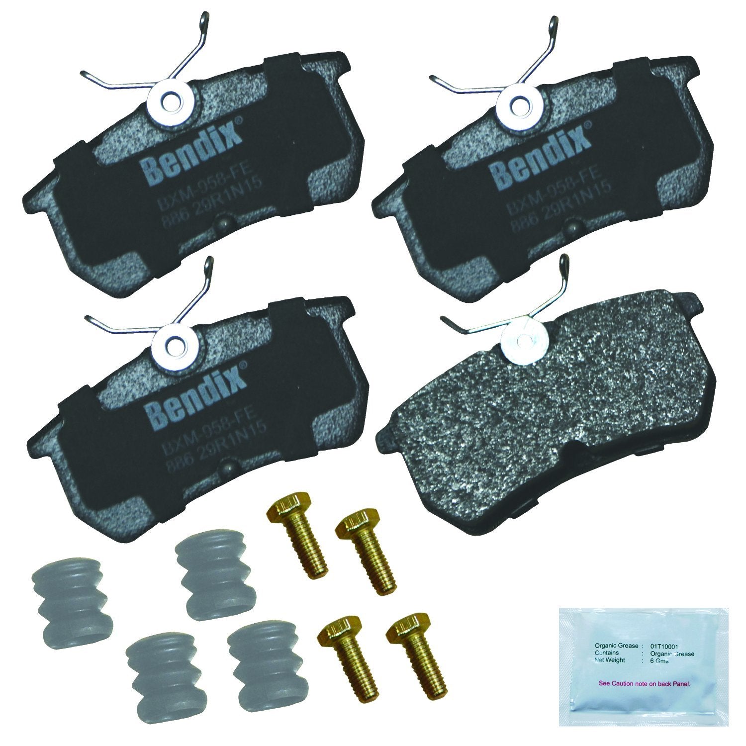 Bendix Priority1 Cfm886 Semi-Metallic Rear Brake Pads For Ford Fiesta 2019-2014, Focus 2007-2001