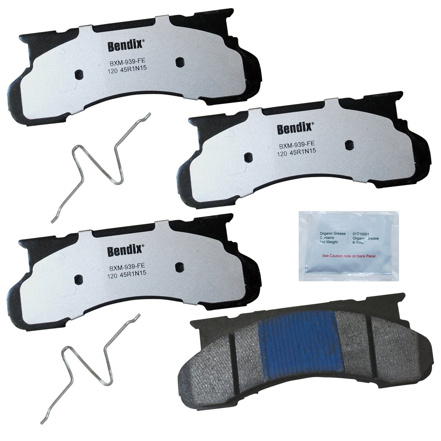 Bendix Fleet Metlok Mkd120Fm Semi-Metallic Front Brake Pads For Select Models Ford E-250 Econoline, Econoline Club Wagon, E-350