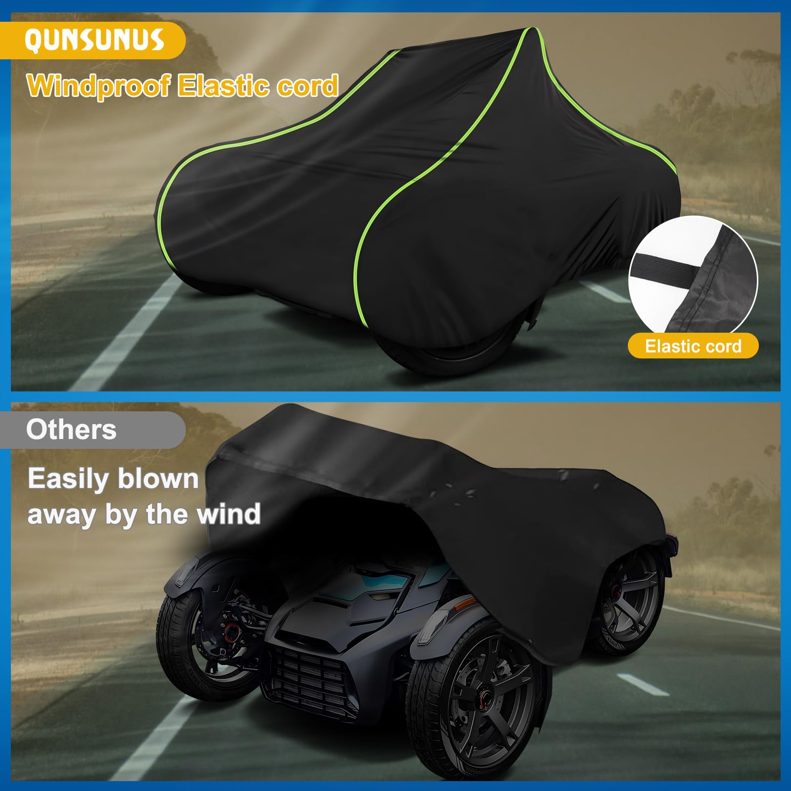 For Ryker Cover Waterproof For Can Am Ryker 600 900 With 420D Oxford Fabric Outdoor Protection Cover