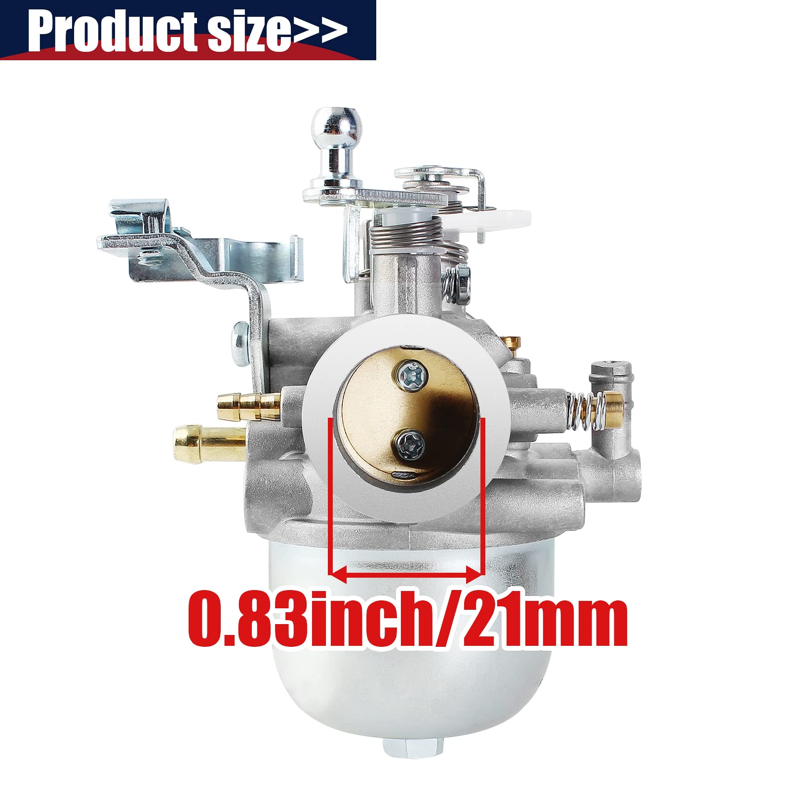 Qazaky Carburetor Compatible With Yamaha G1 Golf Cart Gas 2-Cycle Engine J24-14101-01 J24-14101-00 Carb 1989 1988 1987 1986 1985 1984 1983 1982 1981 1979