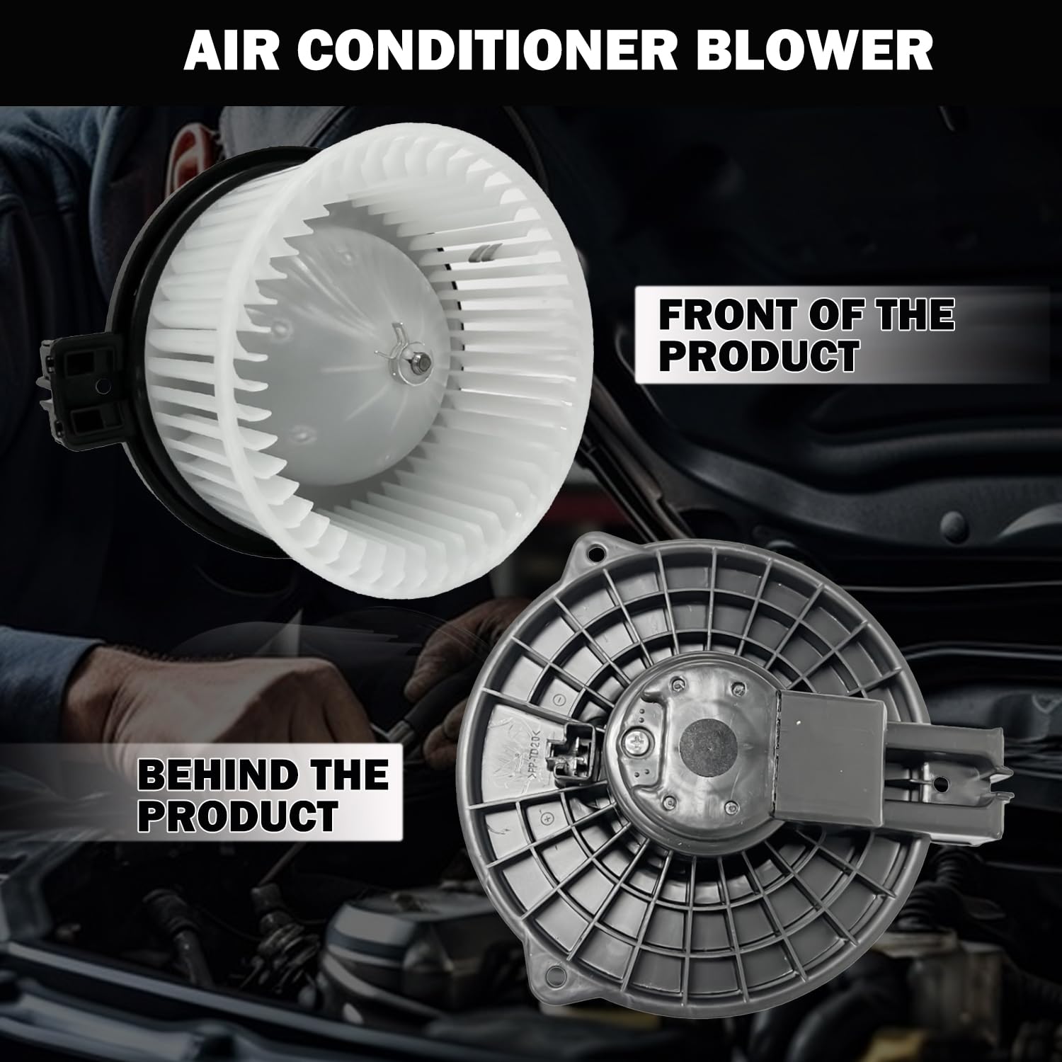 Aspligo 700296 Ac Heater Blower Motor Fan Front Fit For Mazda 3 L4 2.0L-2.5L 2014-2018