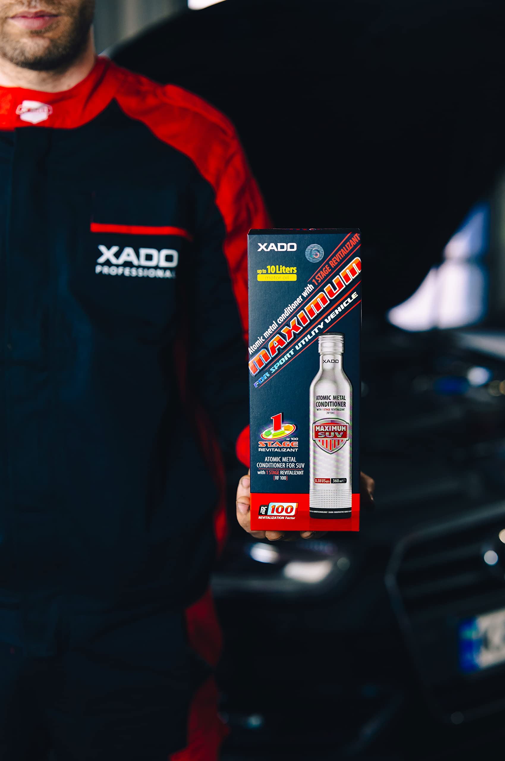 Xado Engine Oil Additive - Protection For Engines - Additive For Wear Protection & Rebuilding Of Worn Metal Surfaces - Metal Conditioner W. Revitalizant 1Stage Maximum Suv (Up To 10Qt Of Oil Capacity)
