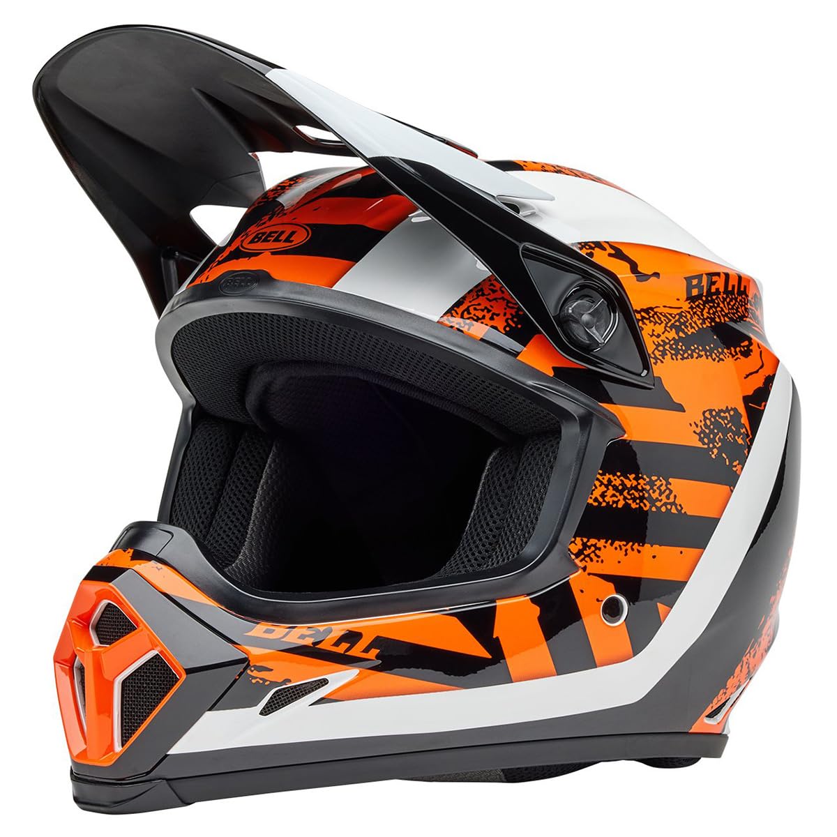 Bell Mx-9 Mips Dirt Helmet (Gloss Breakdance Black/Orange - 2X-Large)