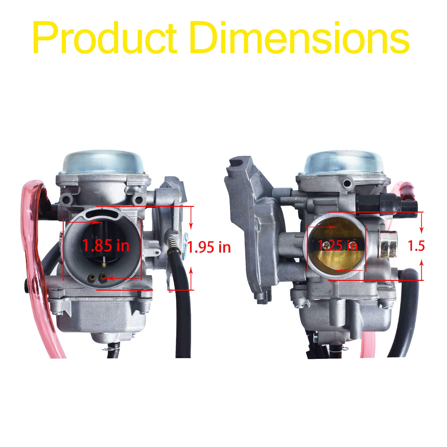 Wflnhb Carburetor Carb Replacement For Linhai 400Cc / Kazuma Jaguar 500Cc / Arctic Cat 400