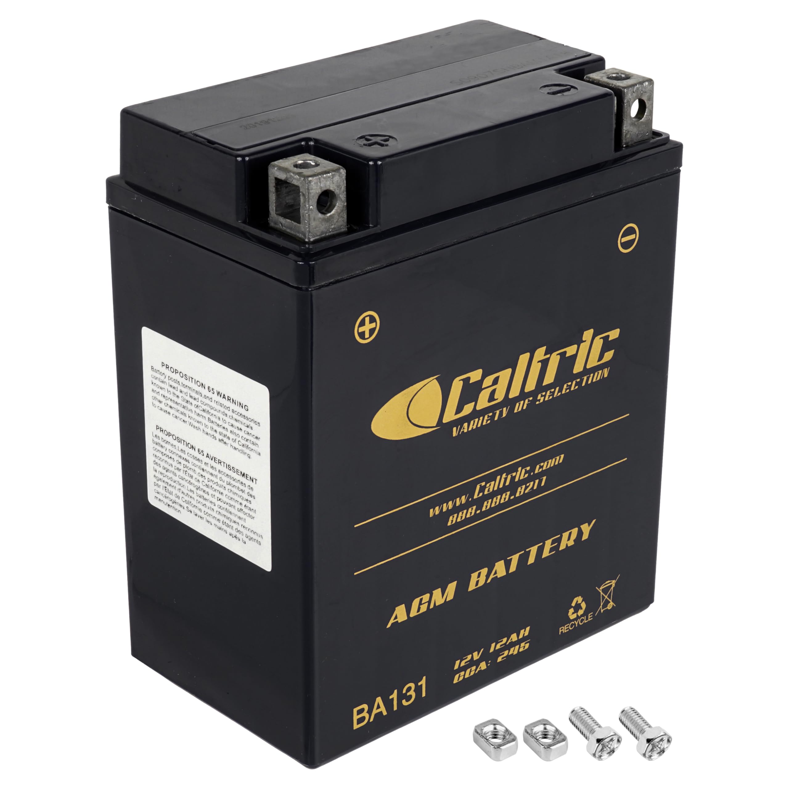 Caltric Agm Battery Compatible with Yamaha Wolverine 350 Yfm350Fx 4Wd 1995 1996 1997 1998-2005