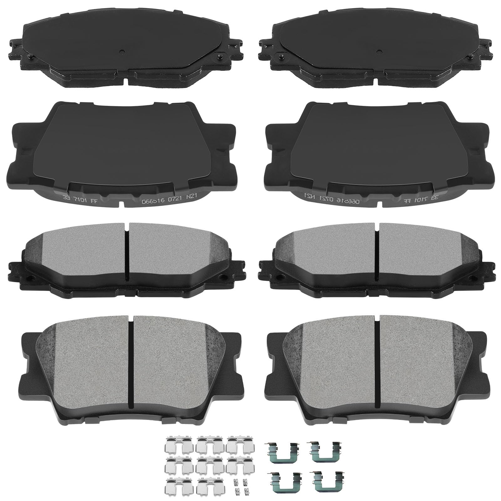 Automuto 8Pcs Front & Rear Ceramic Disc Brake Pads Set D1212 D1211 For Pontiac Vibe 2009-2010,For Toyota Matrix 2009-2013,For To