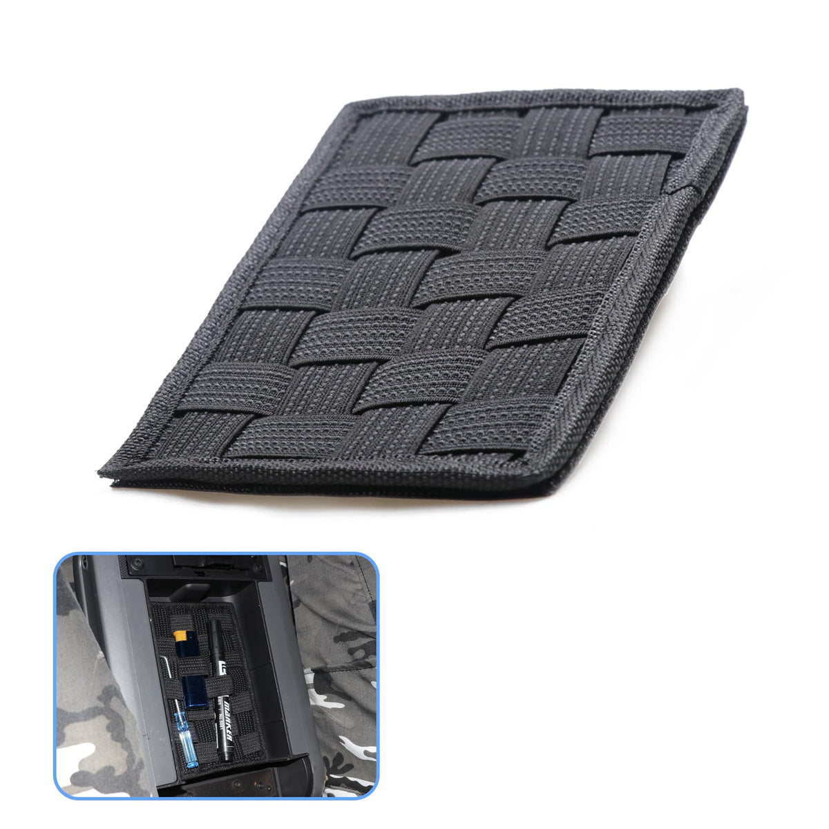 sukemichi Center Console Organizer MOLLE Panel for Jeep Wrangler Accessories JL JLU 4XE 2018-2025 & 2020-2025 Jeep Gladiator JT 