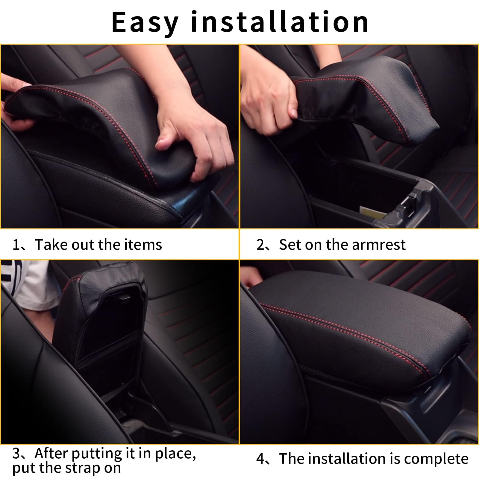 Aomsazto Console Cover For Altima Nissan 2019-2022 2023 Black Armrest Cushion For Nissan