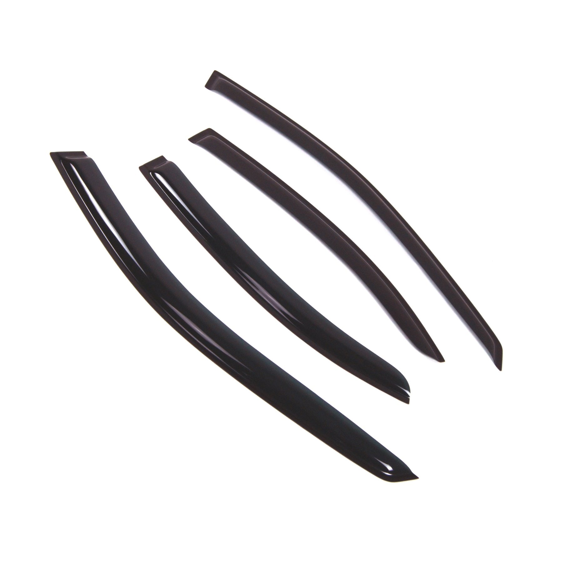 Tuningpros Outside Mount Window Vent Visors Rain Guards Compatible With Benz C240 C320 C230 2001-2007 | Side Window Wind Deflect