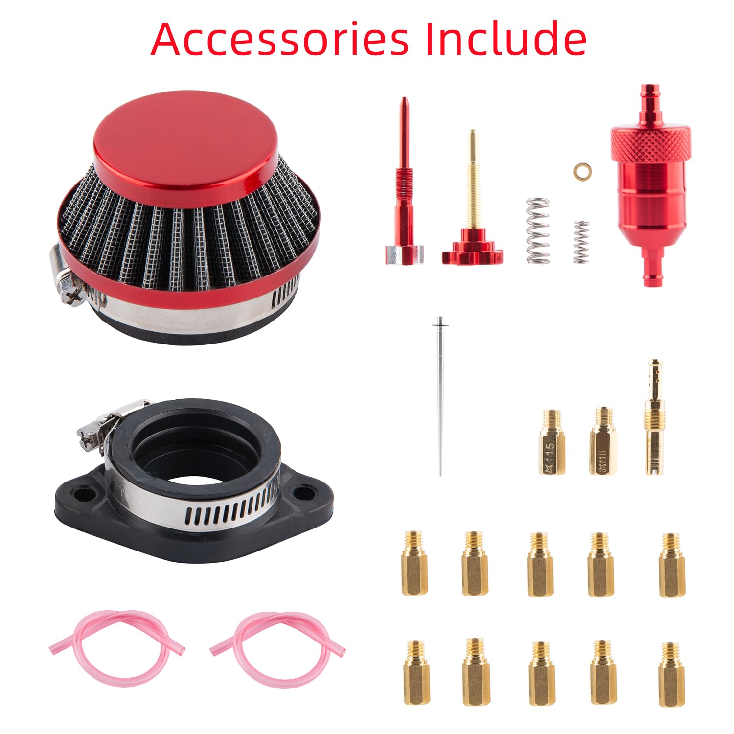 Pwk Carburetor 21Mm Racing Carb 50Cc To 100Cc 2T 4T Engine Carburetor Kits For Dirt Bike Motocross Motorcycle Scooter Atv Quad W