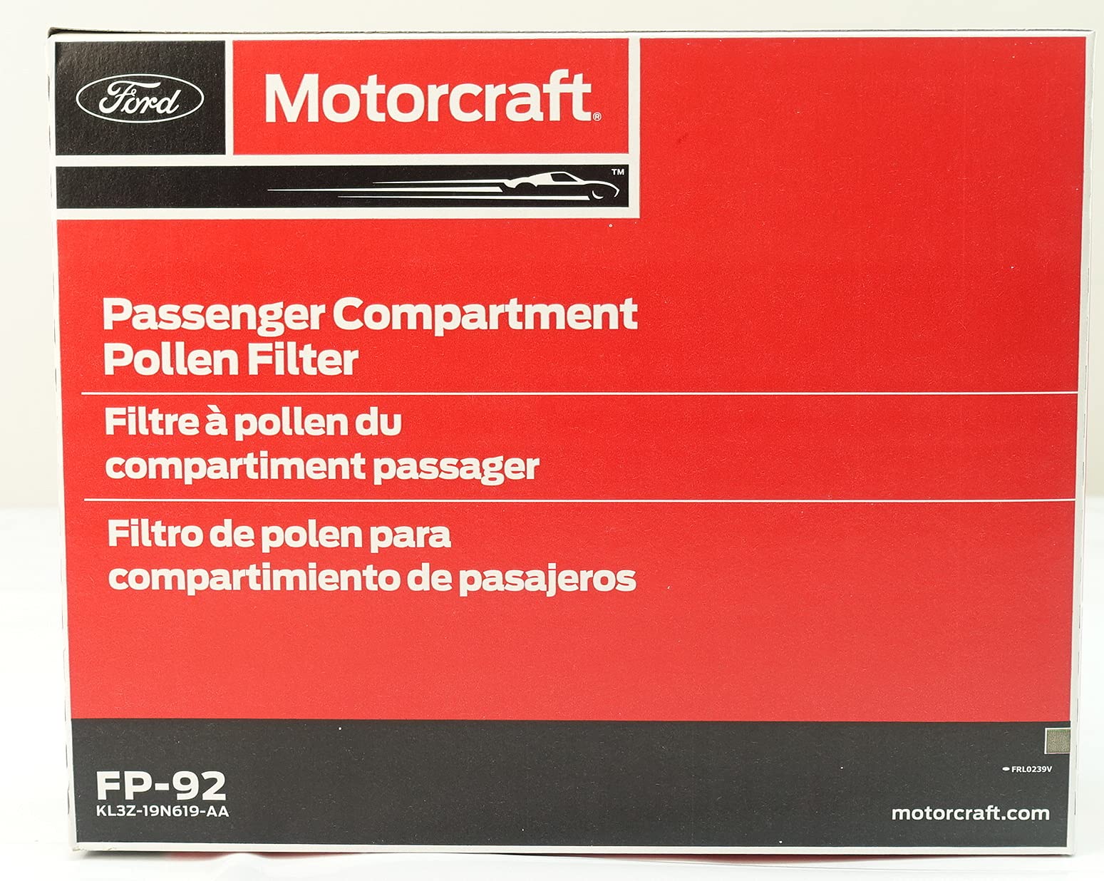 Ford Pollen Filter FL3Z-19N619-A - High-Quality Air Filtration for Enhanced Cabin Comfort