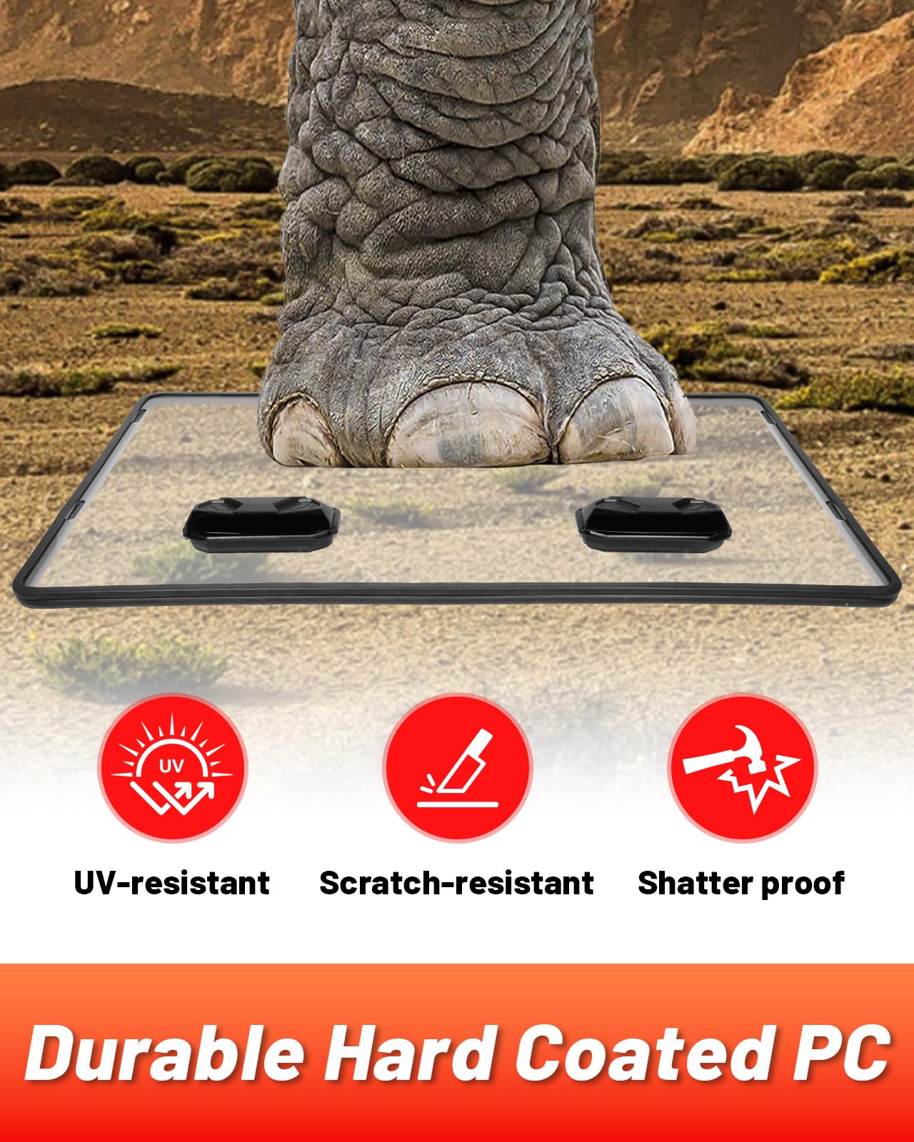 StarknightMT Scratch Resistant Vented Windshield Compatible With 2016-2025 Can-Am Defender HD5/HD8/HD10/MAX, Front Full Defender