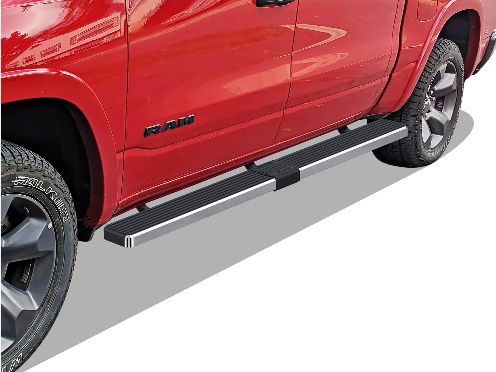 Aps (Polished 304 Stainless Steel 5In Wheel To Wheel Running Boards Nerf Bars Side Step Compatible With Ram 1500 2019-2025 Crew
