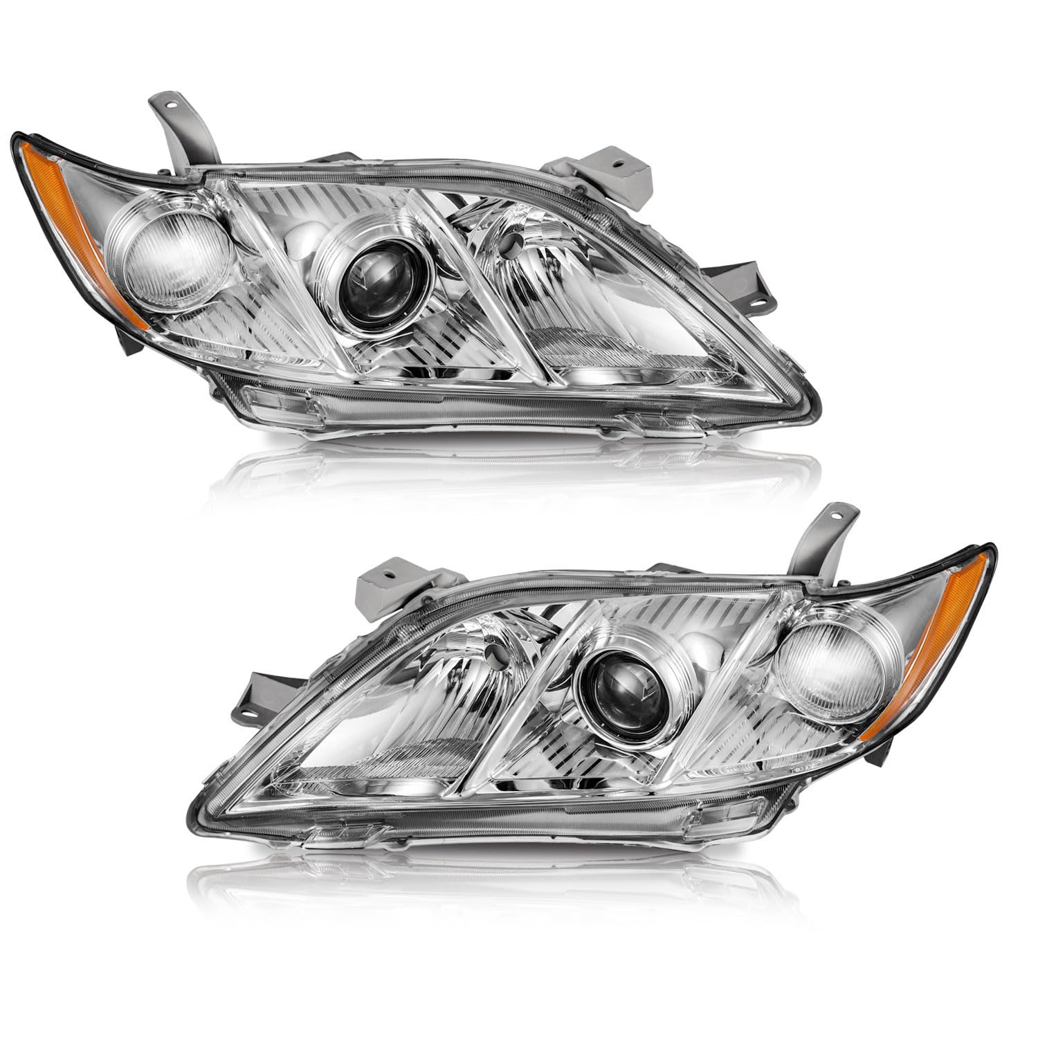 WEELMOTO Anti-Fogging Headlights Assembly for 2007-2009 Toyota Camry, Headlights Assemblies for 2007 2008 2009 Toyota Camry US V
